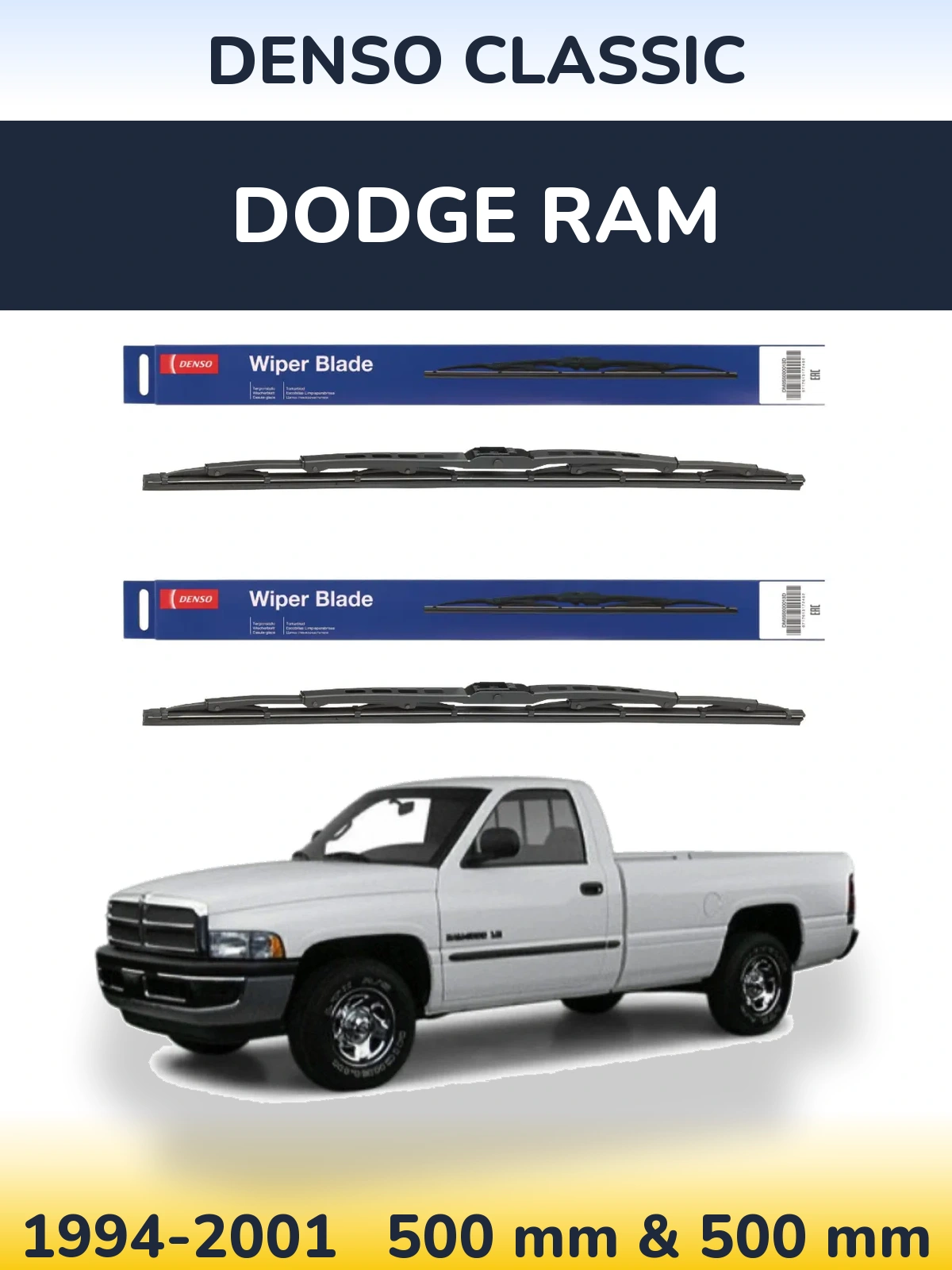 Ștergătoare Denso Classic pentru Dodge RAM