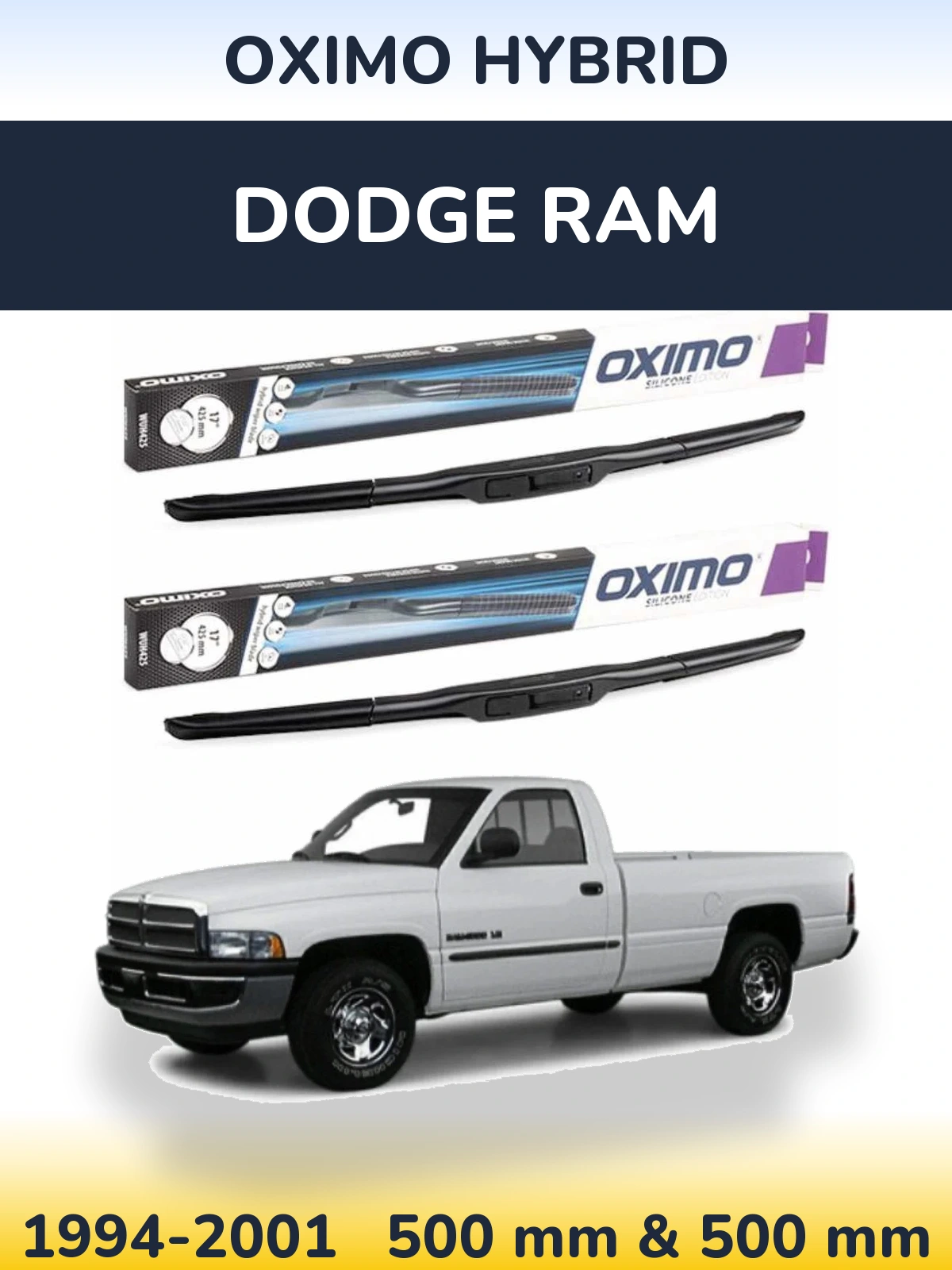 Ștergătoare Oximo Hybrid pentru Dodge RAM