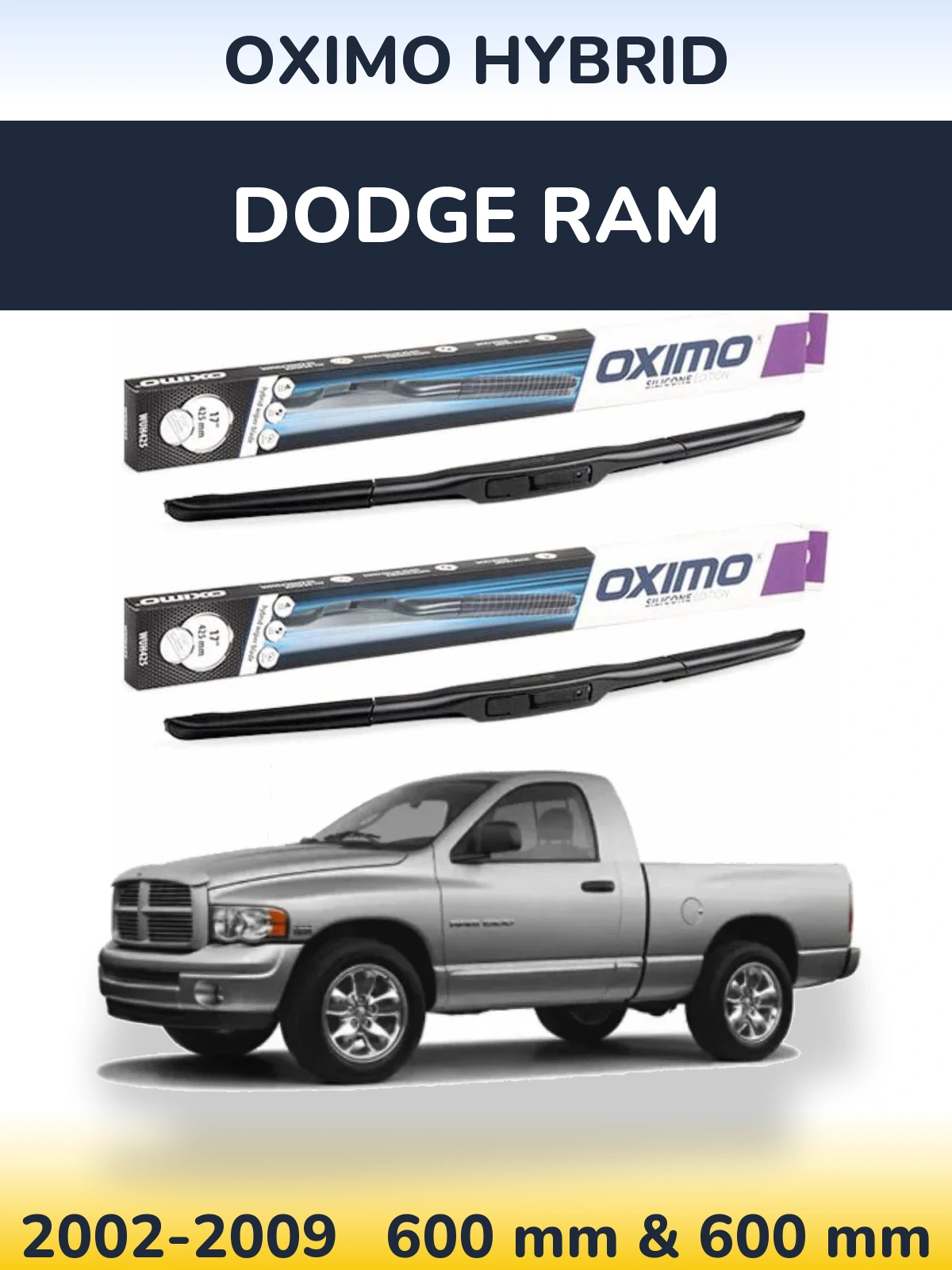 Ștergătoare Oximo Hybrid pentru Dodge RAM