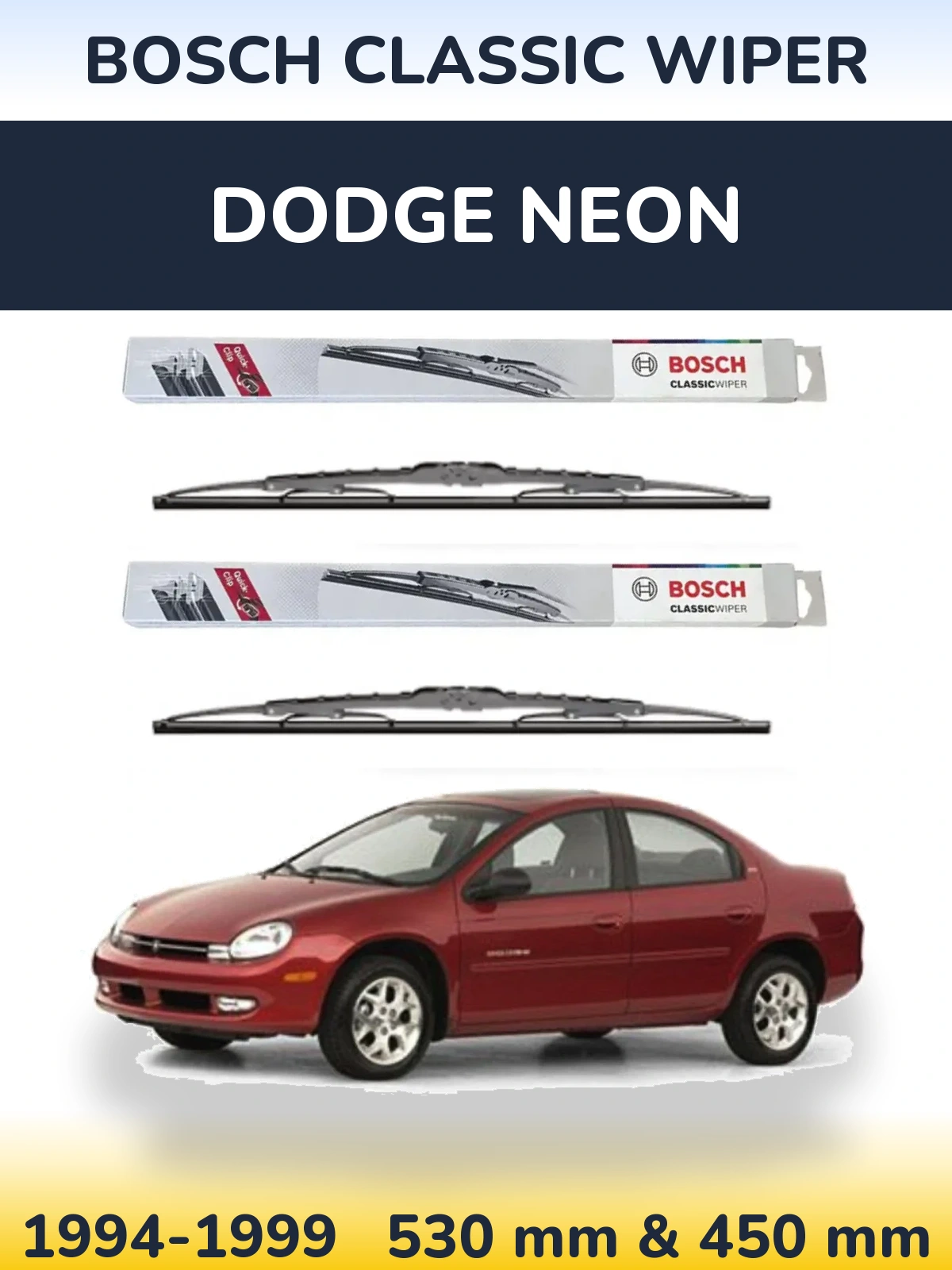 Ștergătoare BOSCH Classic Wiper pentru Dodge Neon