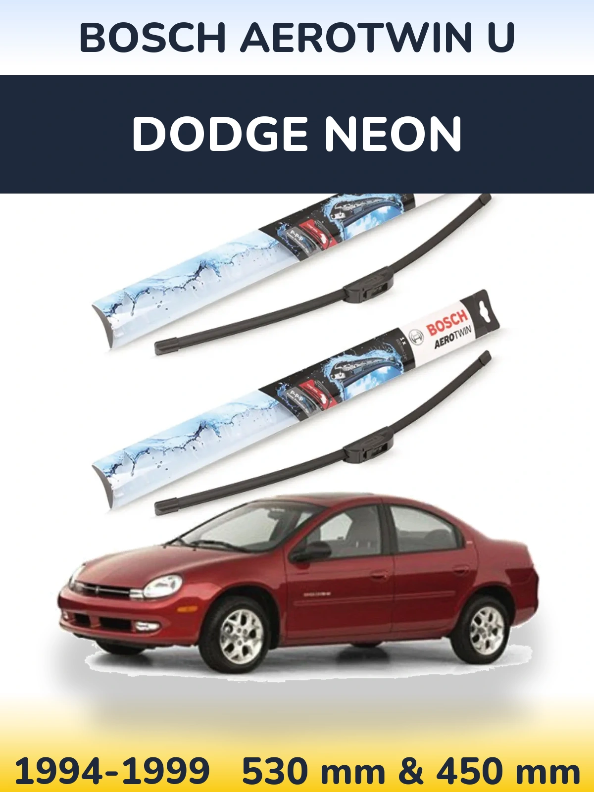 Ștergătoare BOSCH AeroTwin U pentru Dodge Neon