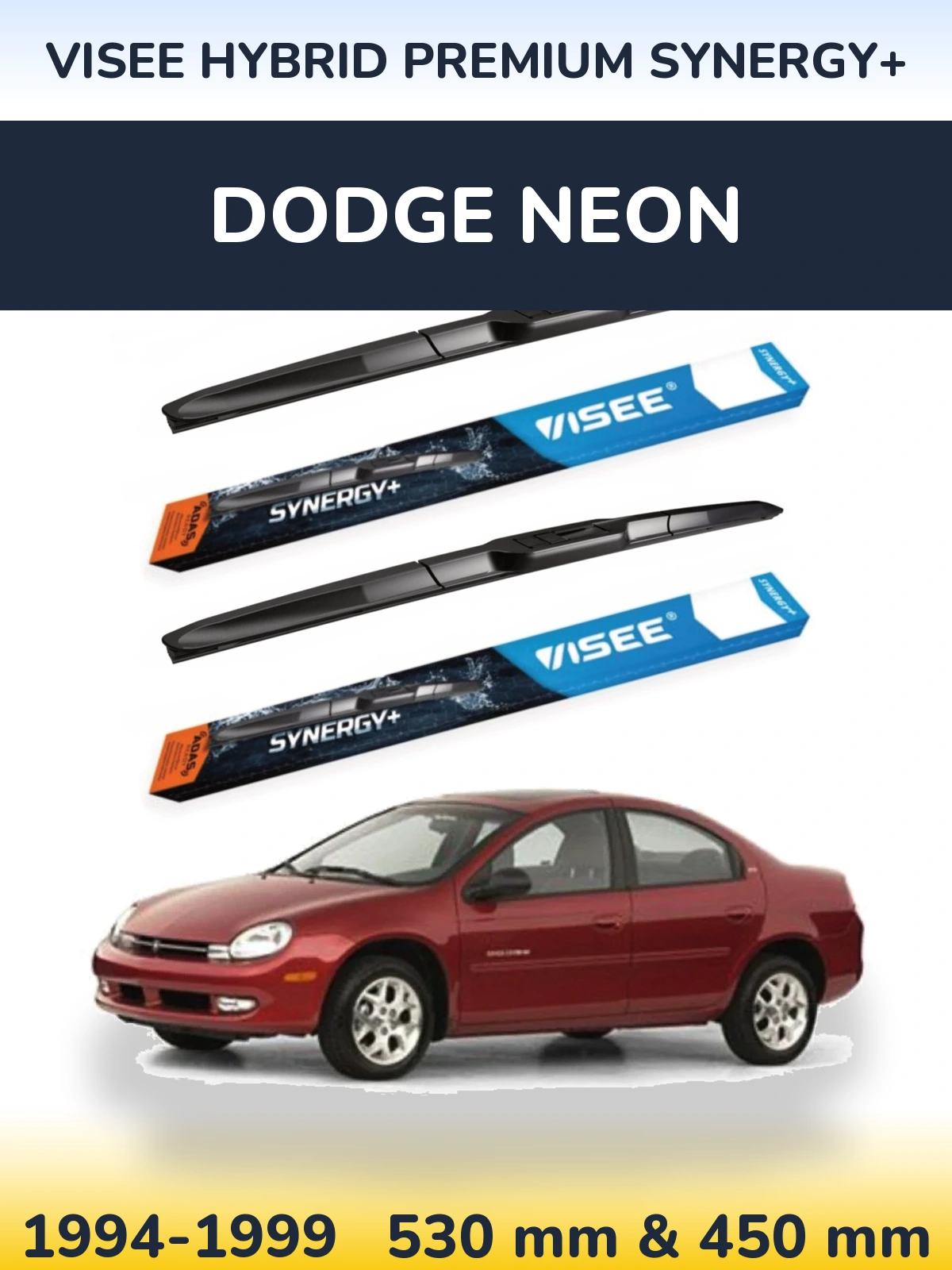 Ștergătoare VISEE HYBRID PREMIUM SYNERGY+ pentru Dodge Neon