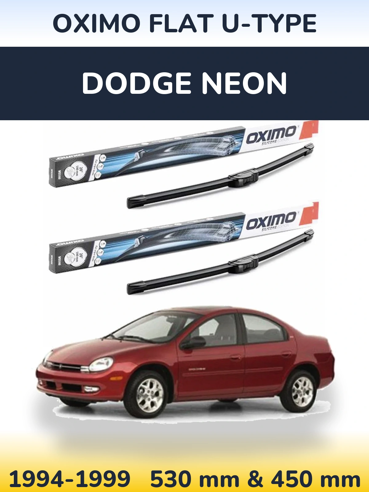 Ștergătoare Oximo Flat U-type pentru Dodge Neon