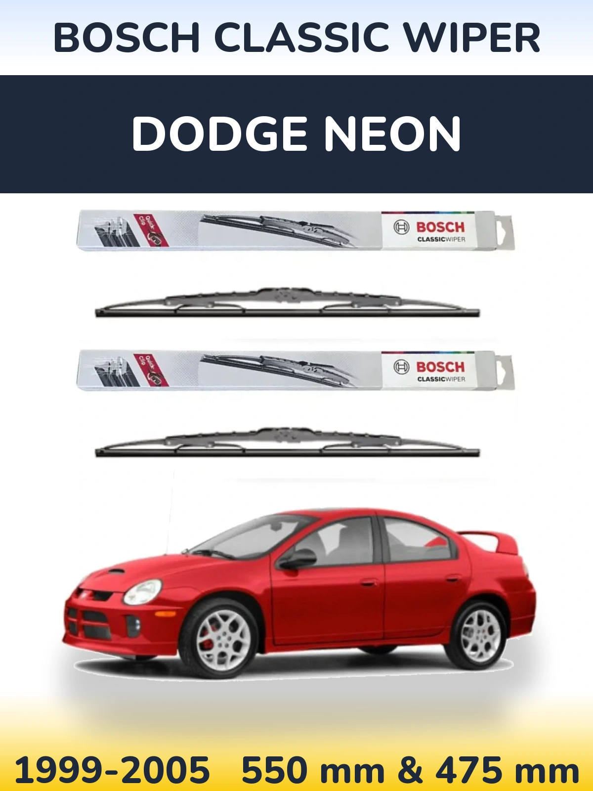 Ștergătoare BOSCH Classic Wiper pentru Dodge Neon