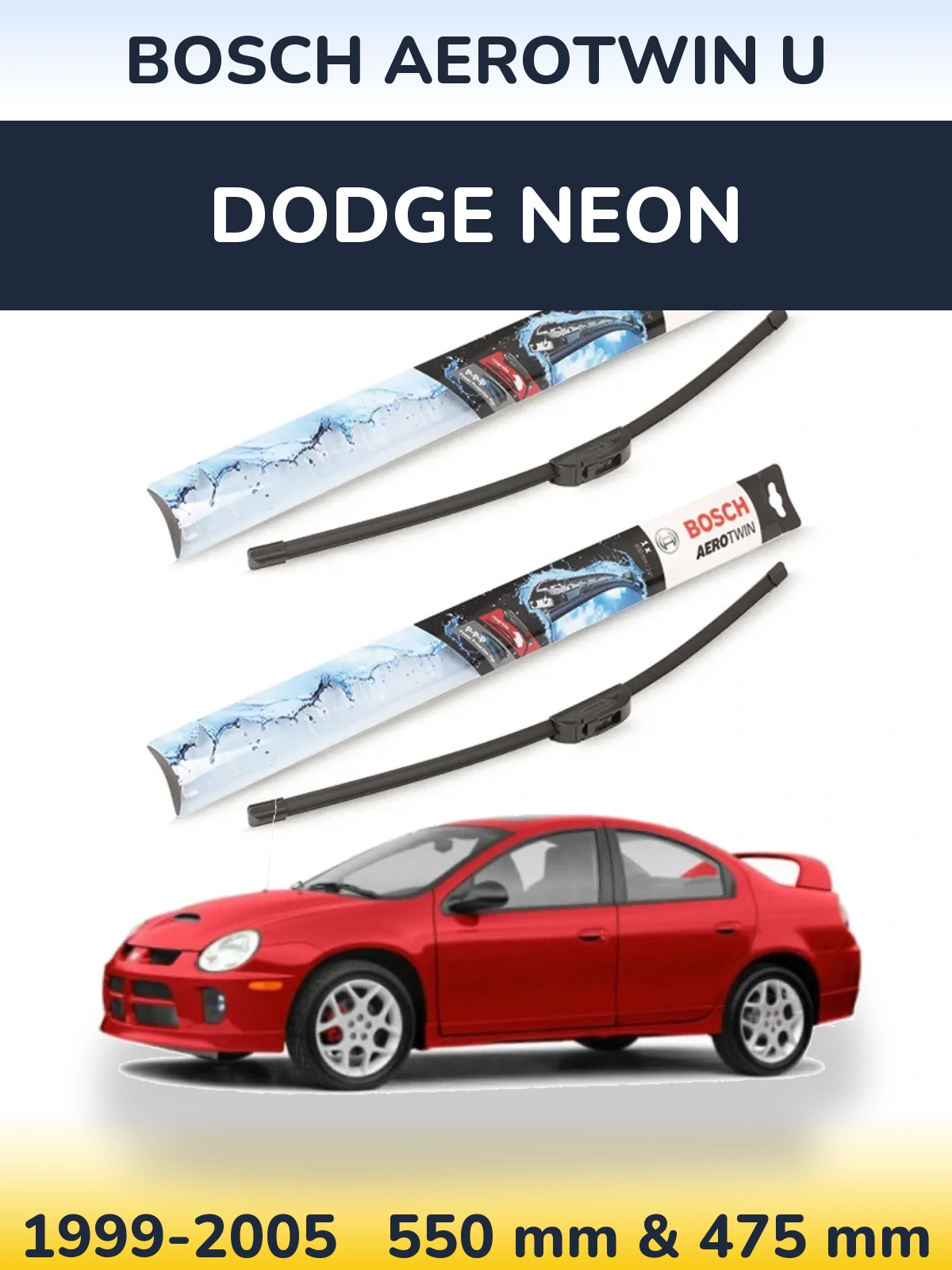 Ștergătoare BOSCH AeroTwin U pentru Dodge Neon