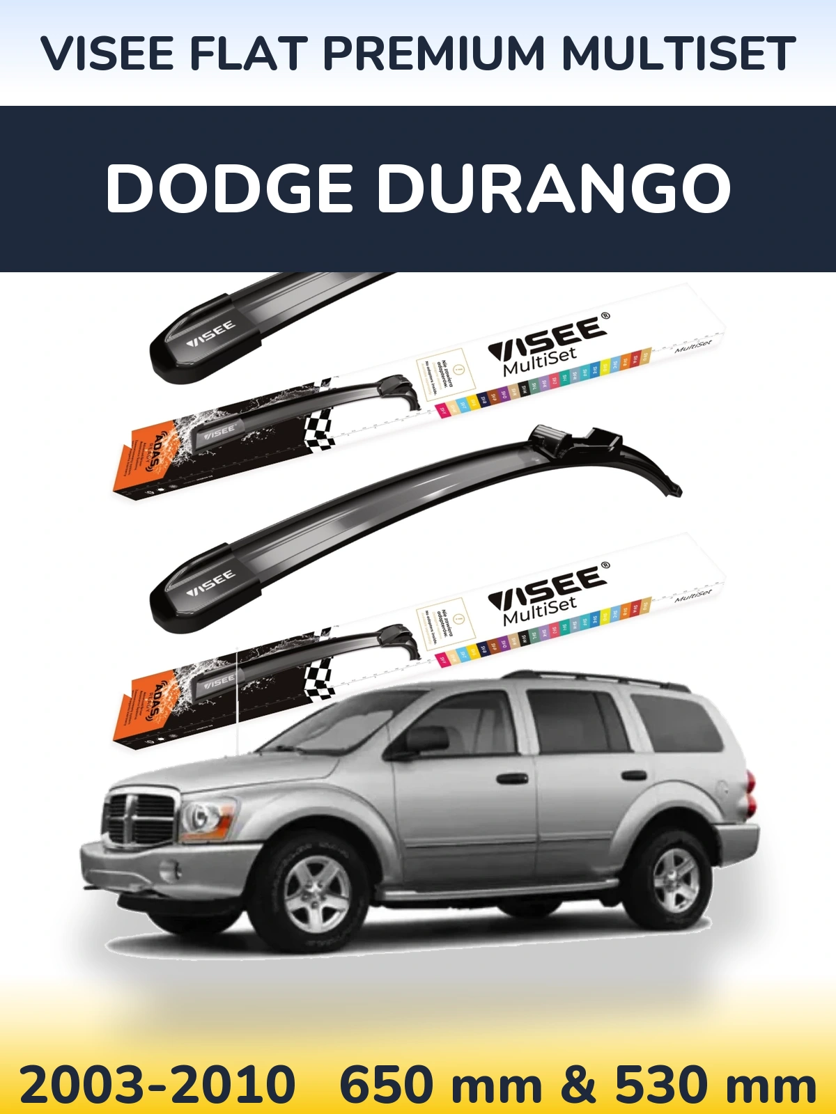 Ștergătoare VISEE FLAT PREMIUM MultiSet pentru Dodge Durango
