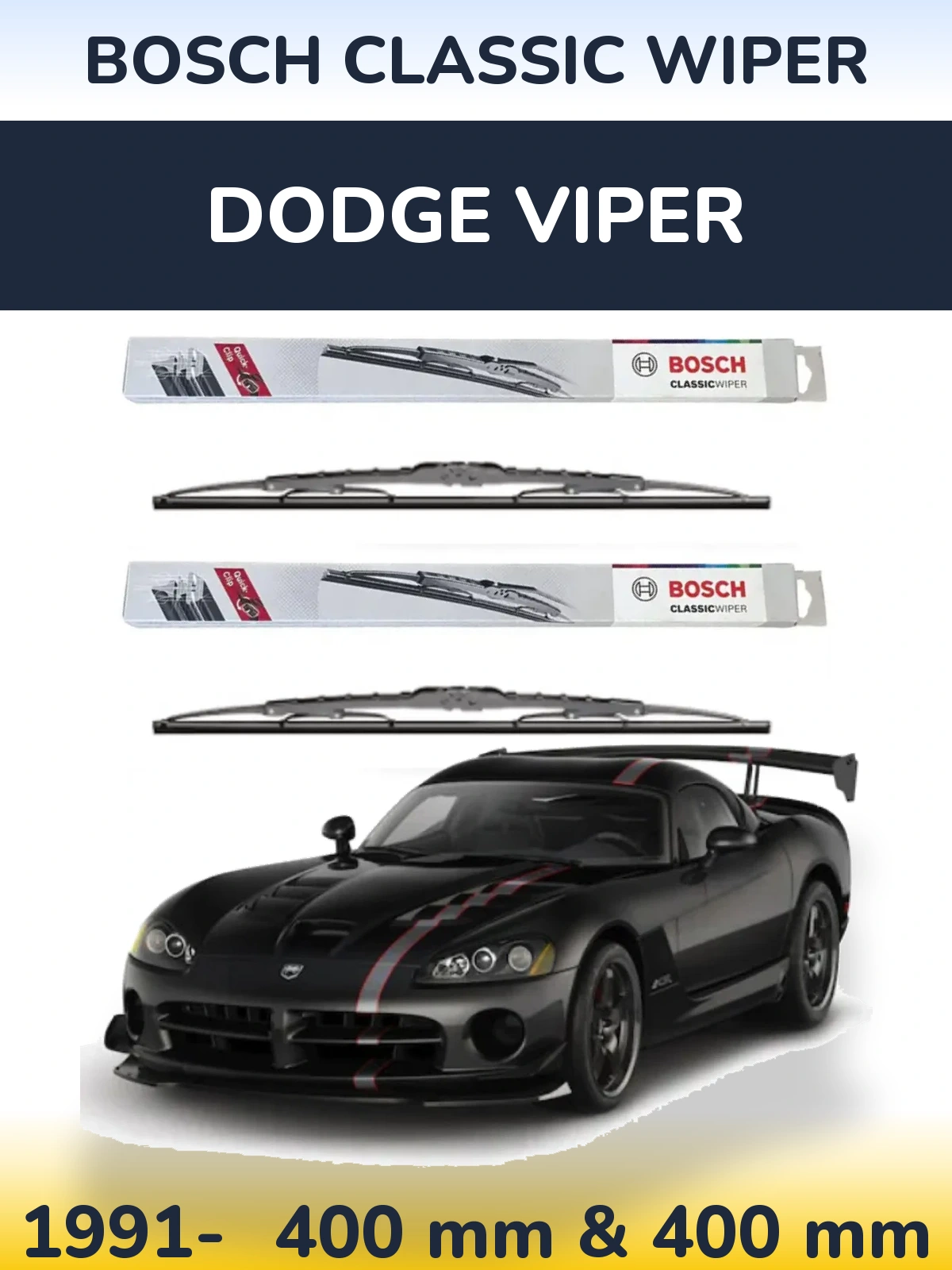 Ștergătoare BOSCH Classic Wiper pentru Dodge Viper