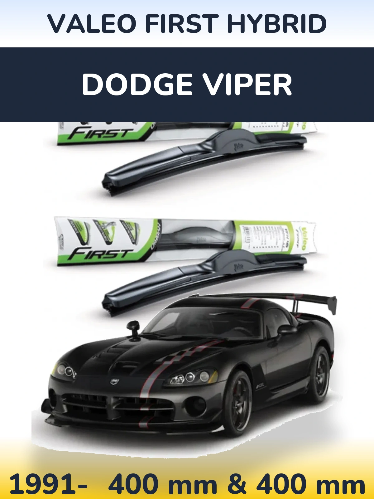Ștergătoare Valeo First Hybrid pentru Dodge Viper