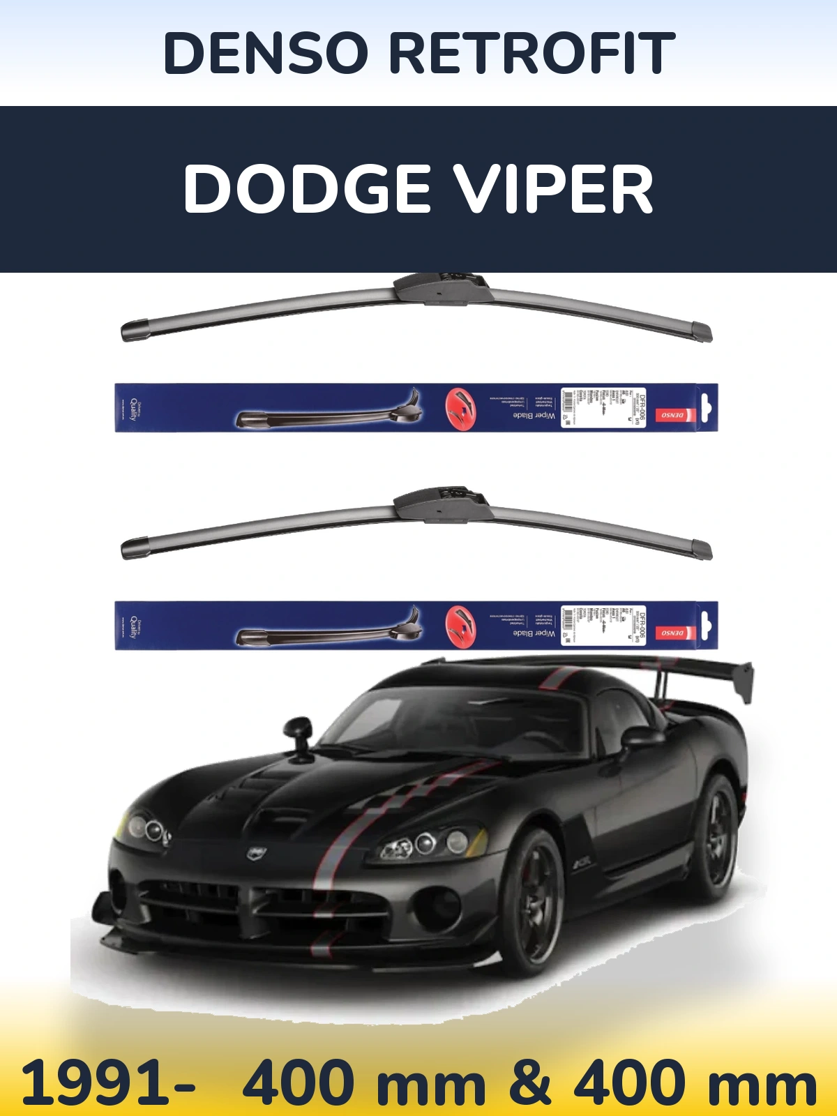 Ștergătoare Denso Retrofit pentru Dodge Viper