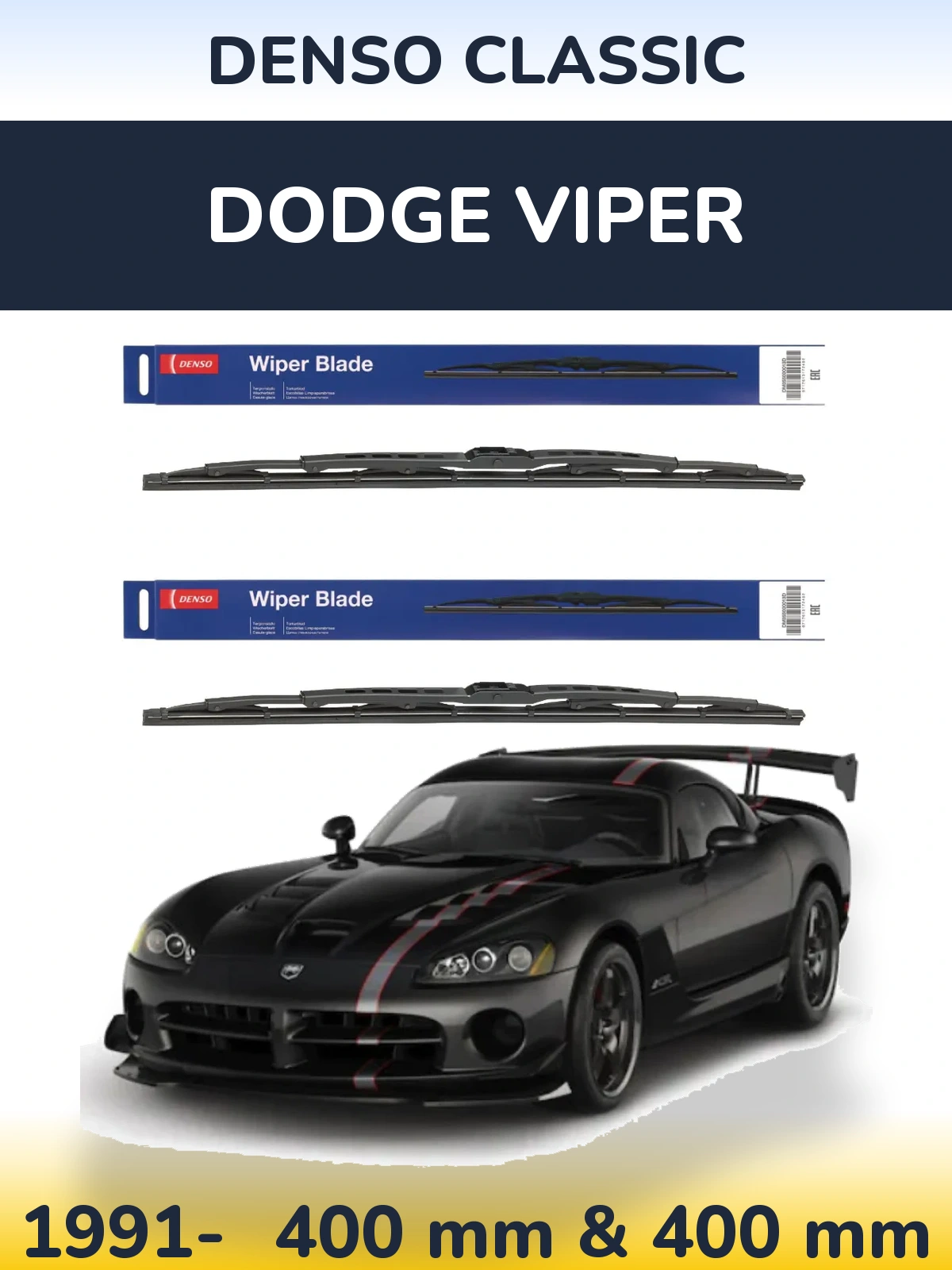 Ștergătoare Denso Classic pentru Dodge Viper