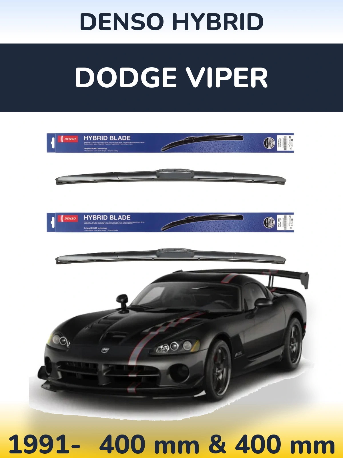 Ștergătoare Denso Hybrid pentru Dodge Viper