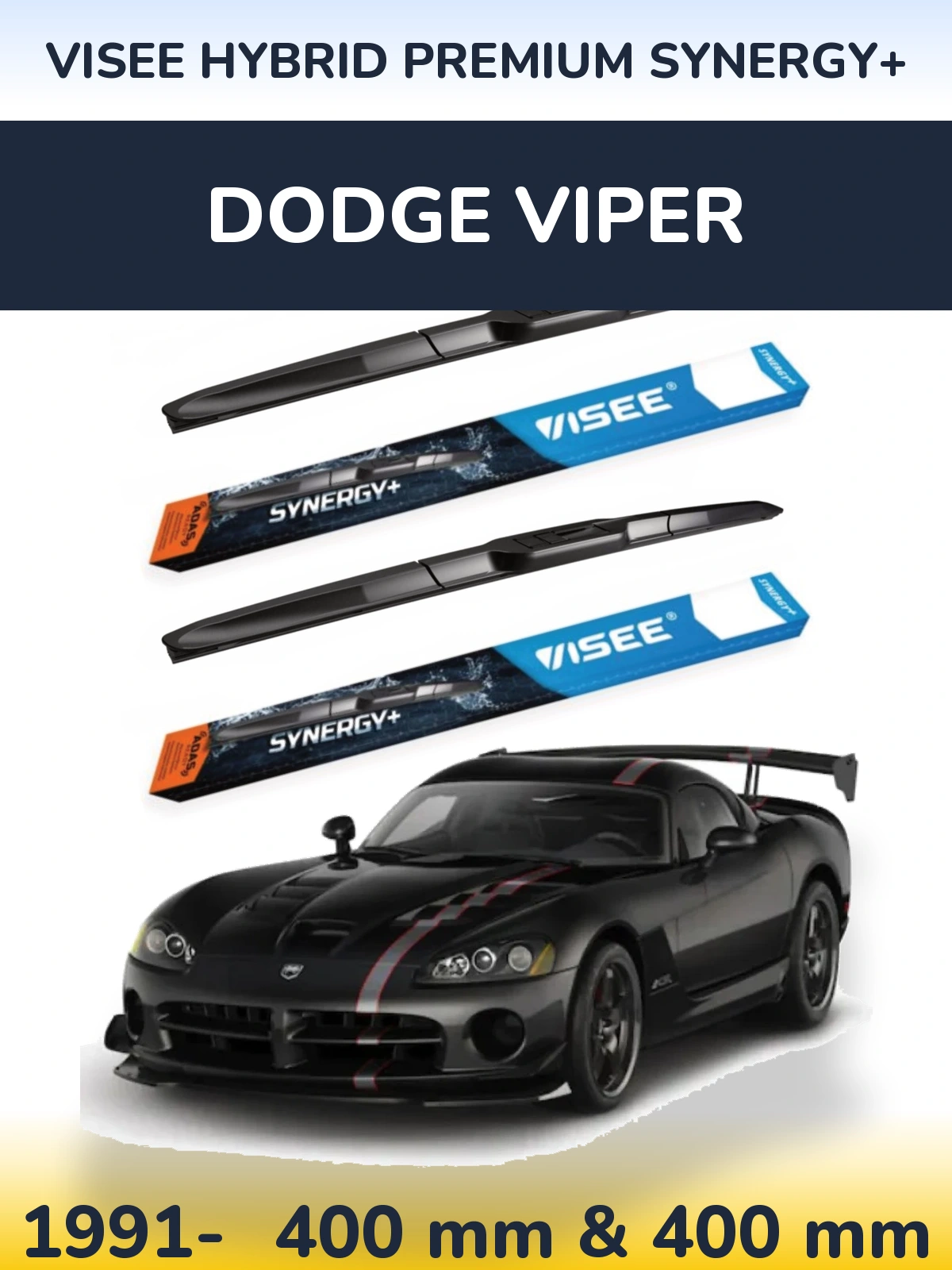 Ștergătoare VISEE HYBRID PREMIUM SYNERGY+ pentru Dodge Viper