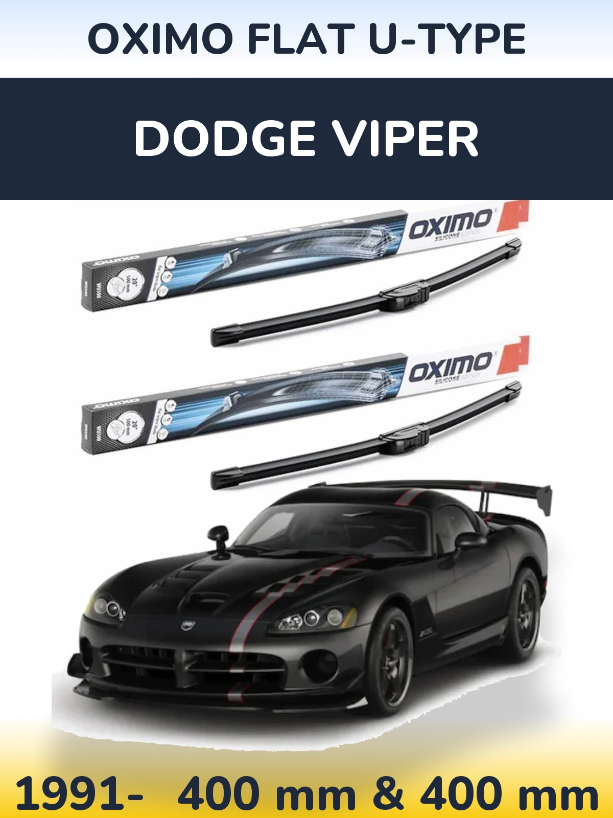 Ștergătoare Oximo Flat U-type pentru Dodge Viper