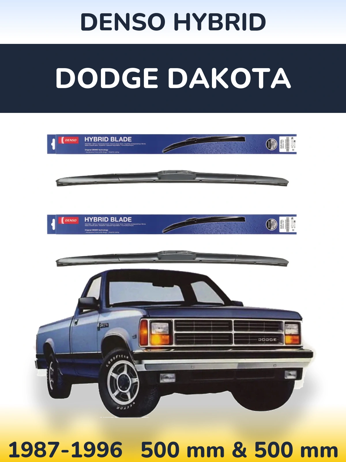 Ștergătoare Denso Hybrid pentru Dodge Dakota