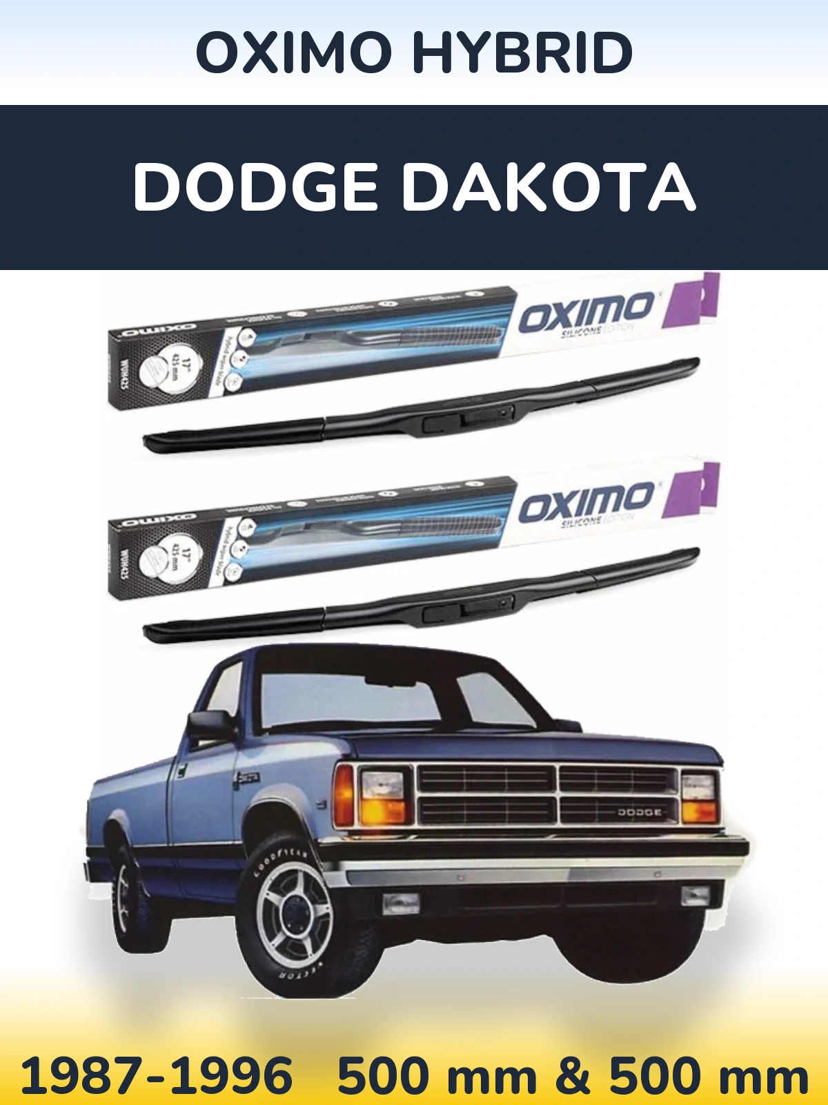 Ștergătoare Oximo Hybrid pentru Dodge Dakota