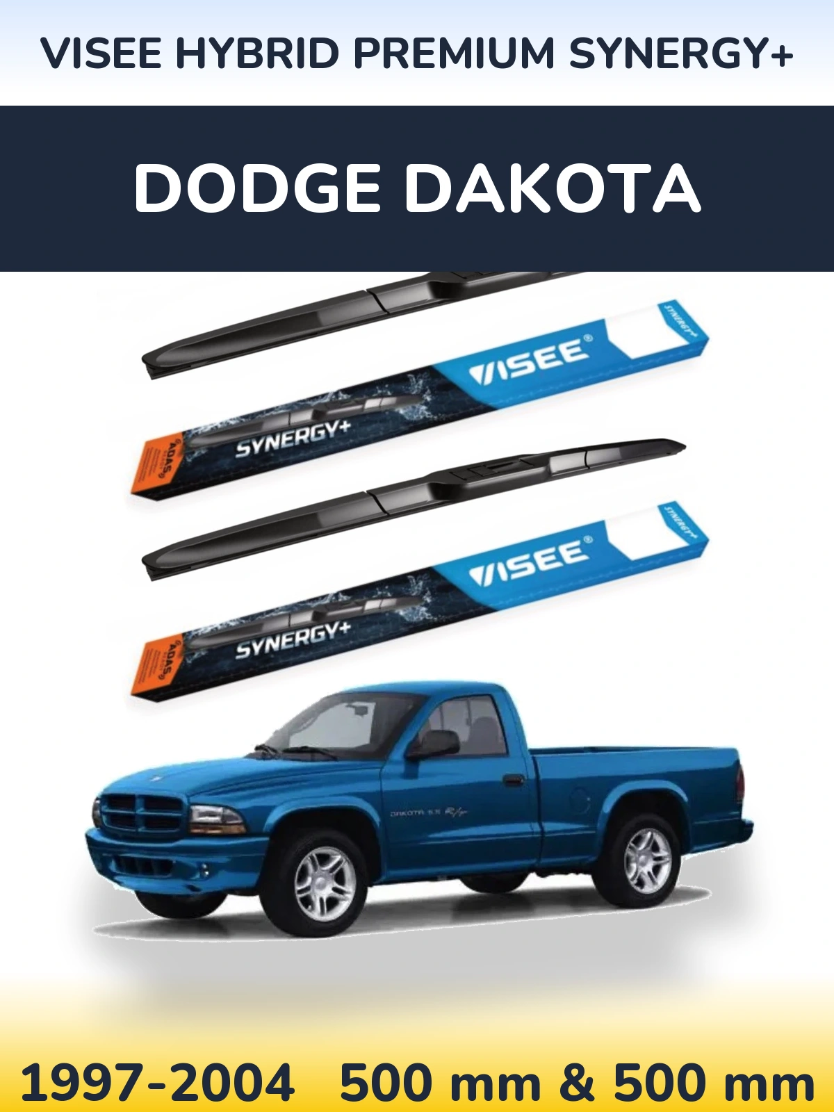 Ștergătoare VISEE HYBRID PREMIUM SYNERGY+ pentru Dodge Dakota