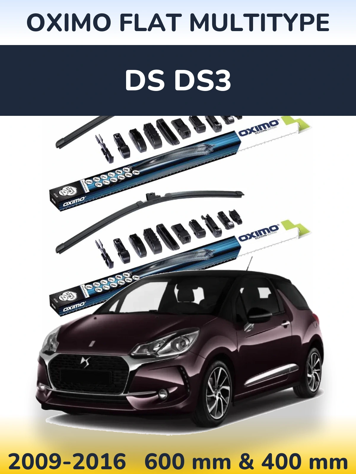 Ștergătoare Oximo Flat MultiTipe pentru DS DS3