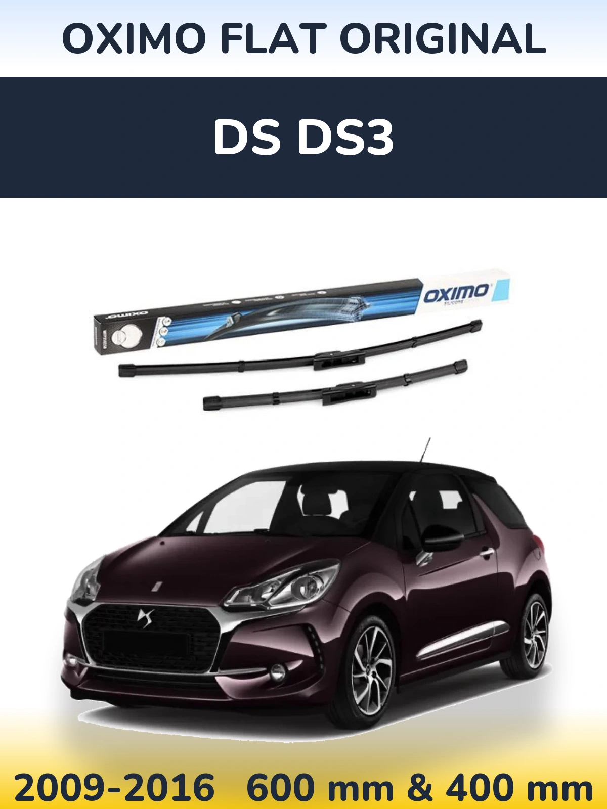 Ștergătoare Oximo Flat Original pentru DS DS3