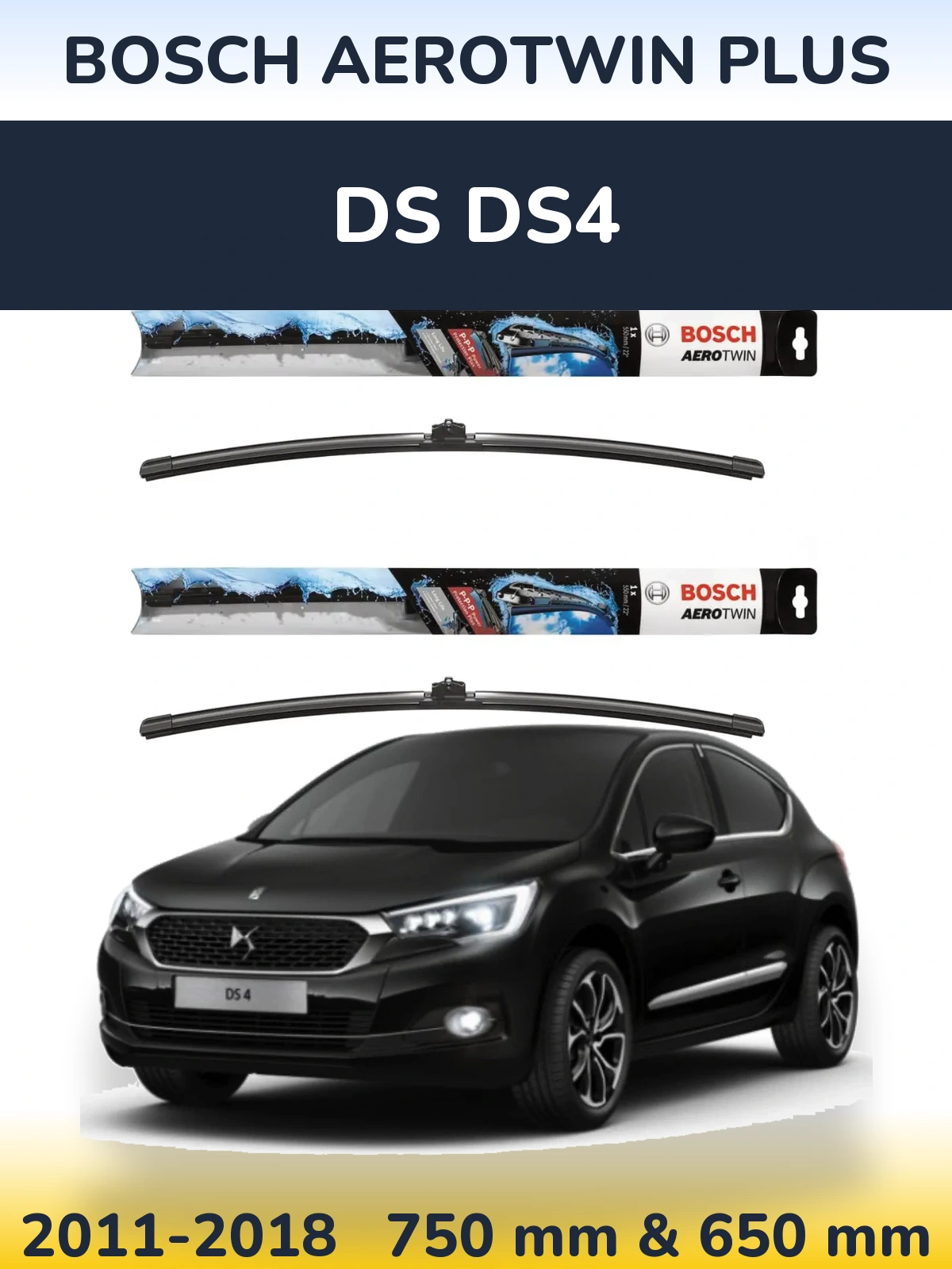 Ștergătoare BOSCH AeroTwin Plus pentru DS DS4