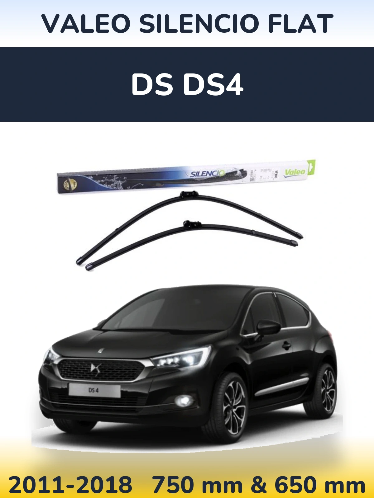 Ștergătoare Valeo Silencio Flat pentru DS DS4