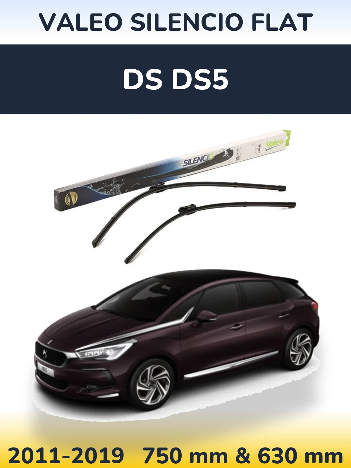 Ștergătoare Valeo Silencio Flat pentru DS DS5