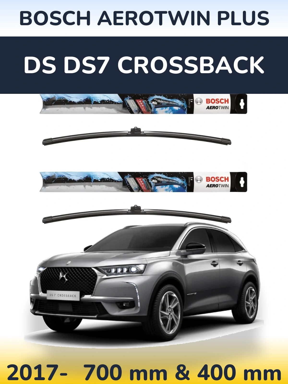 Ștergătoare BOSCH AeroTwin Plus pentru DS DS7 Crossback