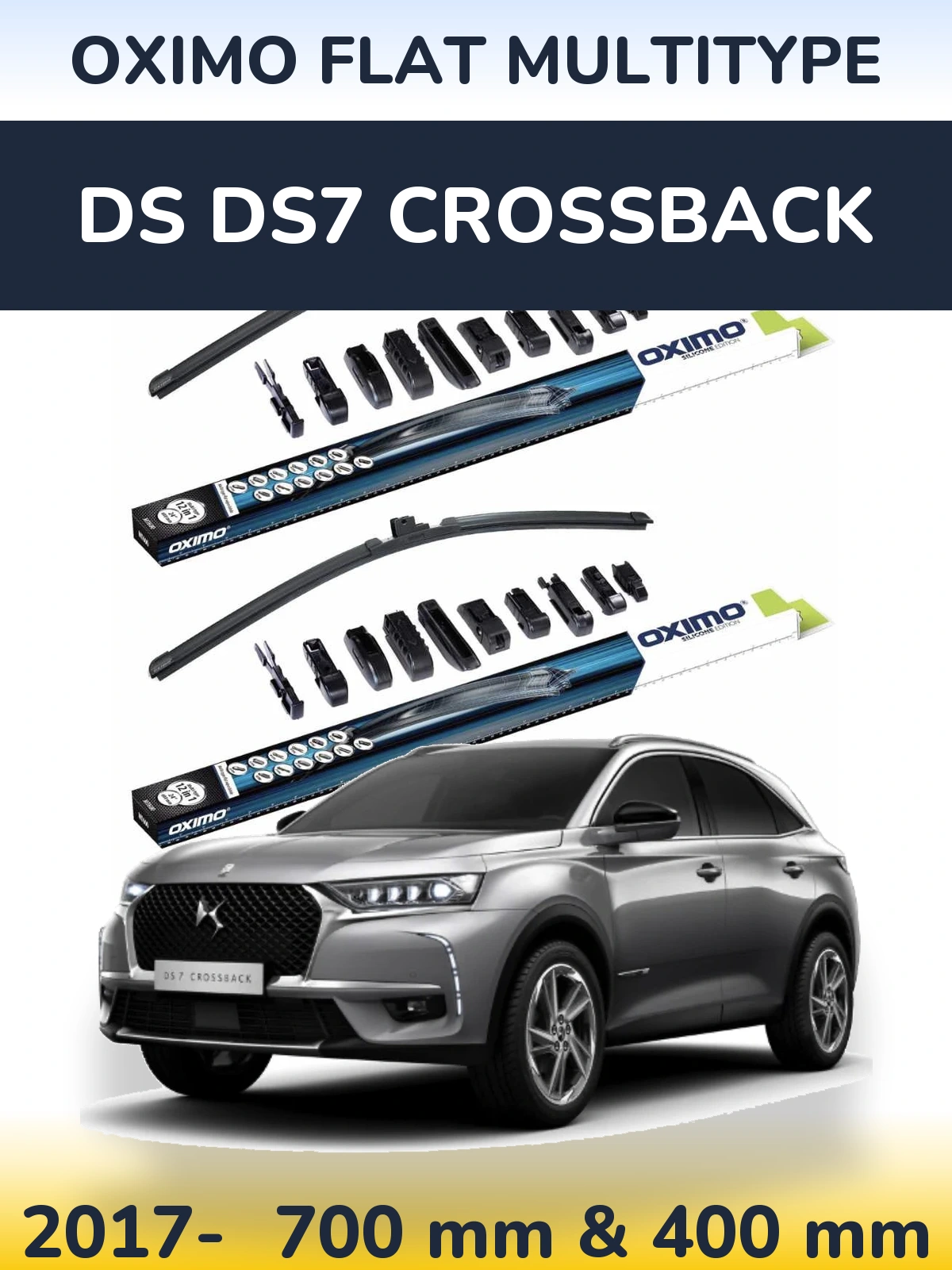 Ștergătoare Oximo Flat MultiTipe pentru DS DS7 Crossback