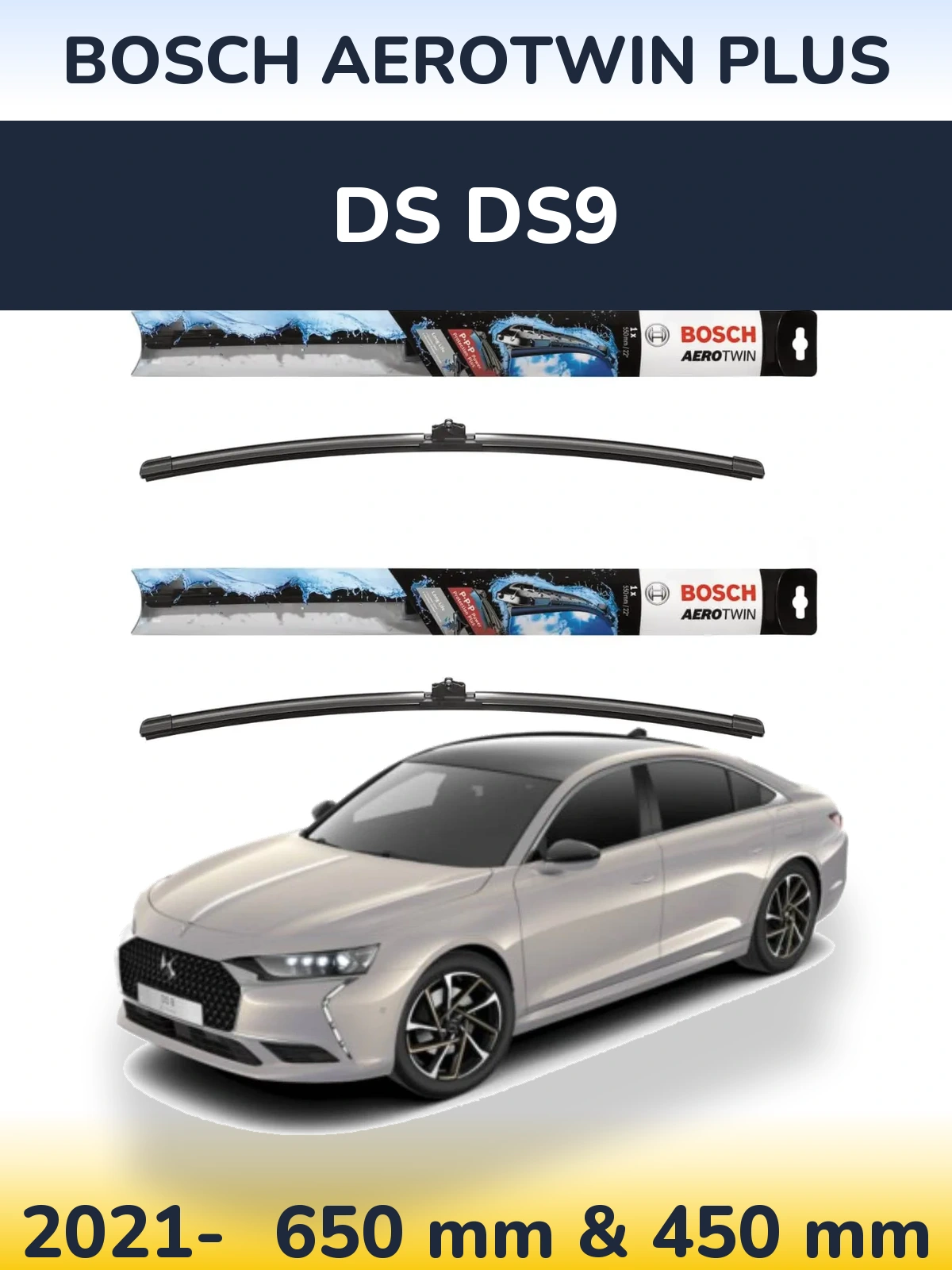 Ștergătoare BOSCH AeroTwin Plus pentru DS DS9