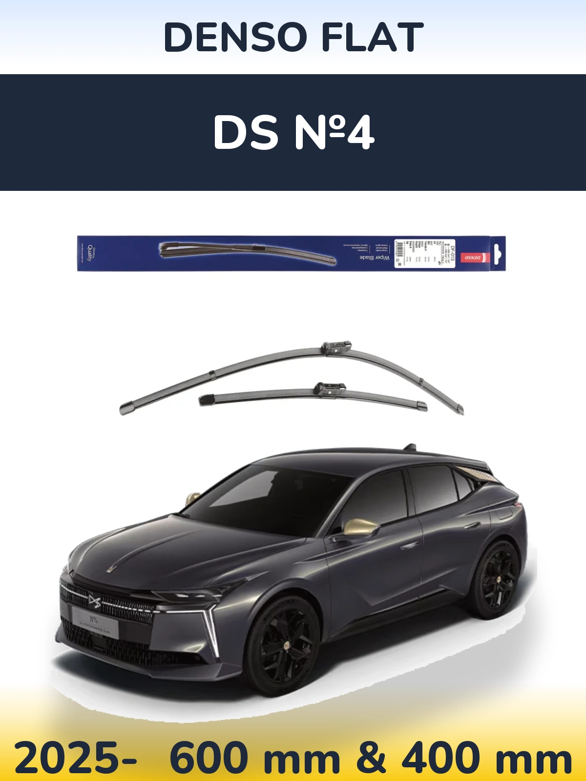 Ștergătoare Denso Flat pentru DS №4