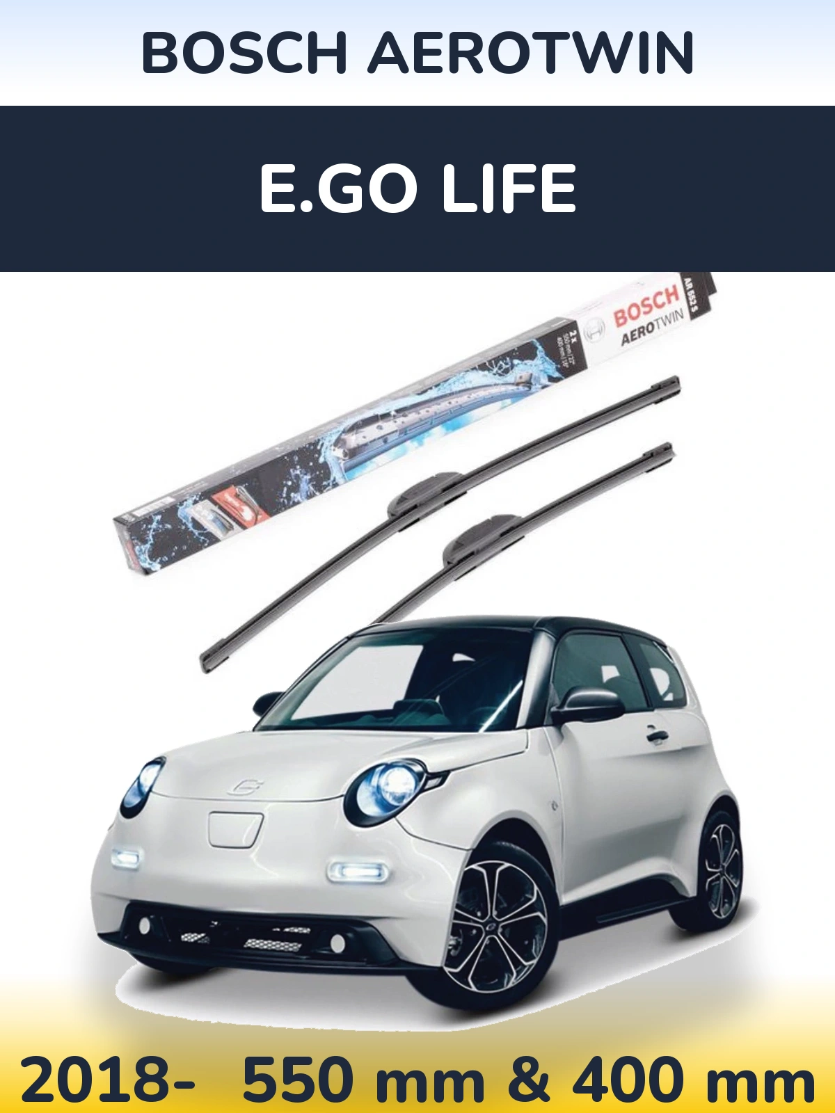 Ștergătoare BOSCH AeroTwin pentru E.GO life