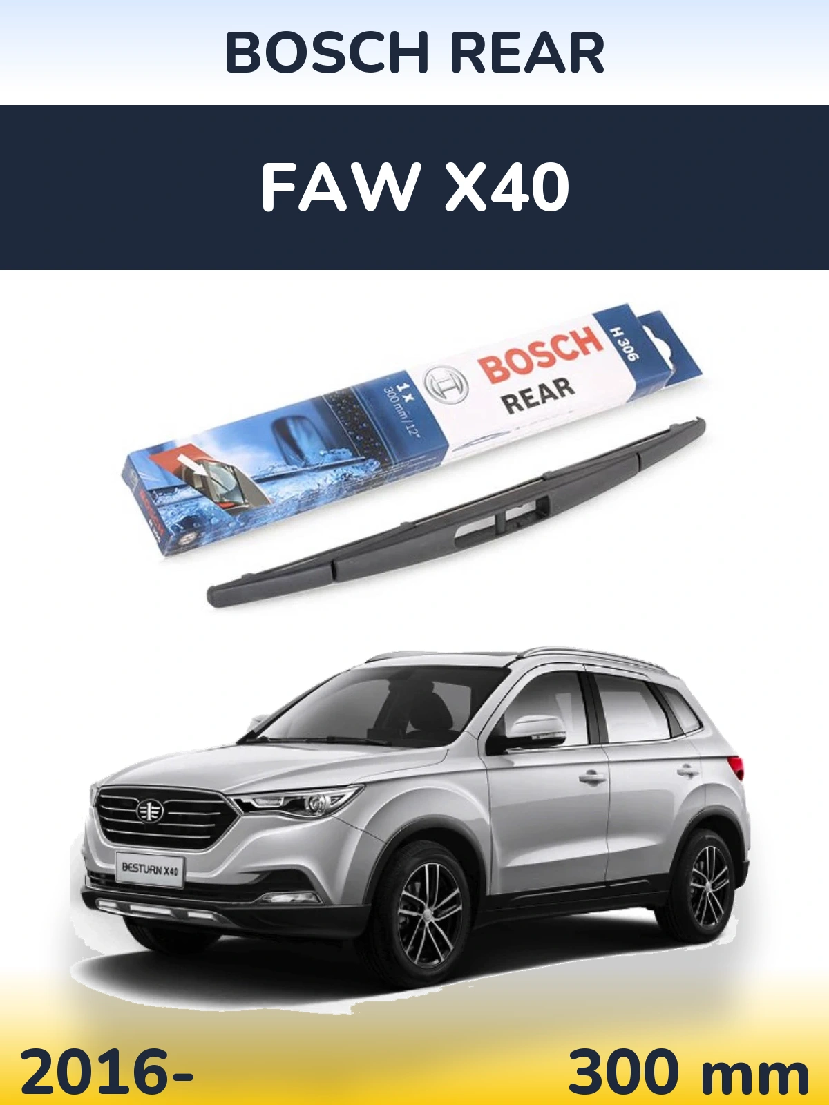 Ștergătoare BOSCH Rear pentru FAW X40