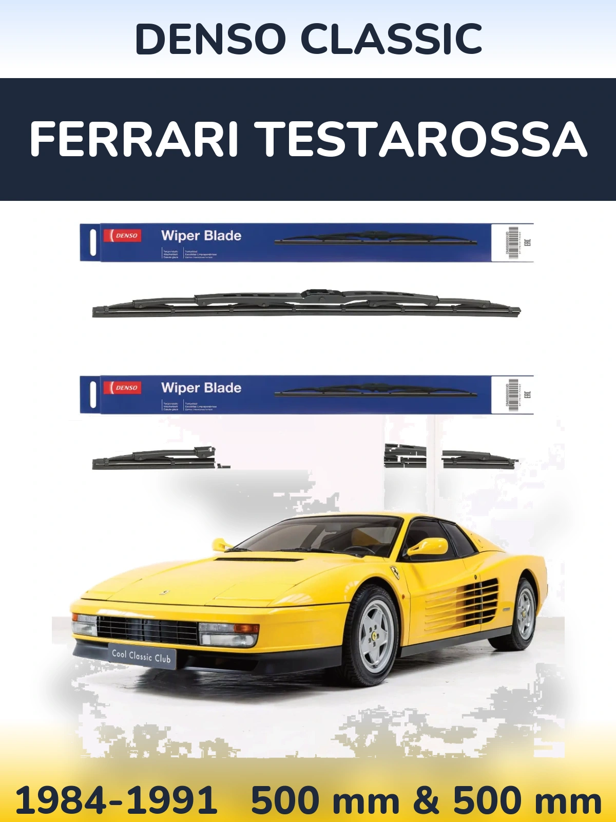 Ștergătoare Denso Classic pentru Ferrari Testarossa