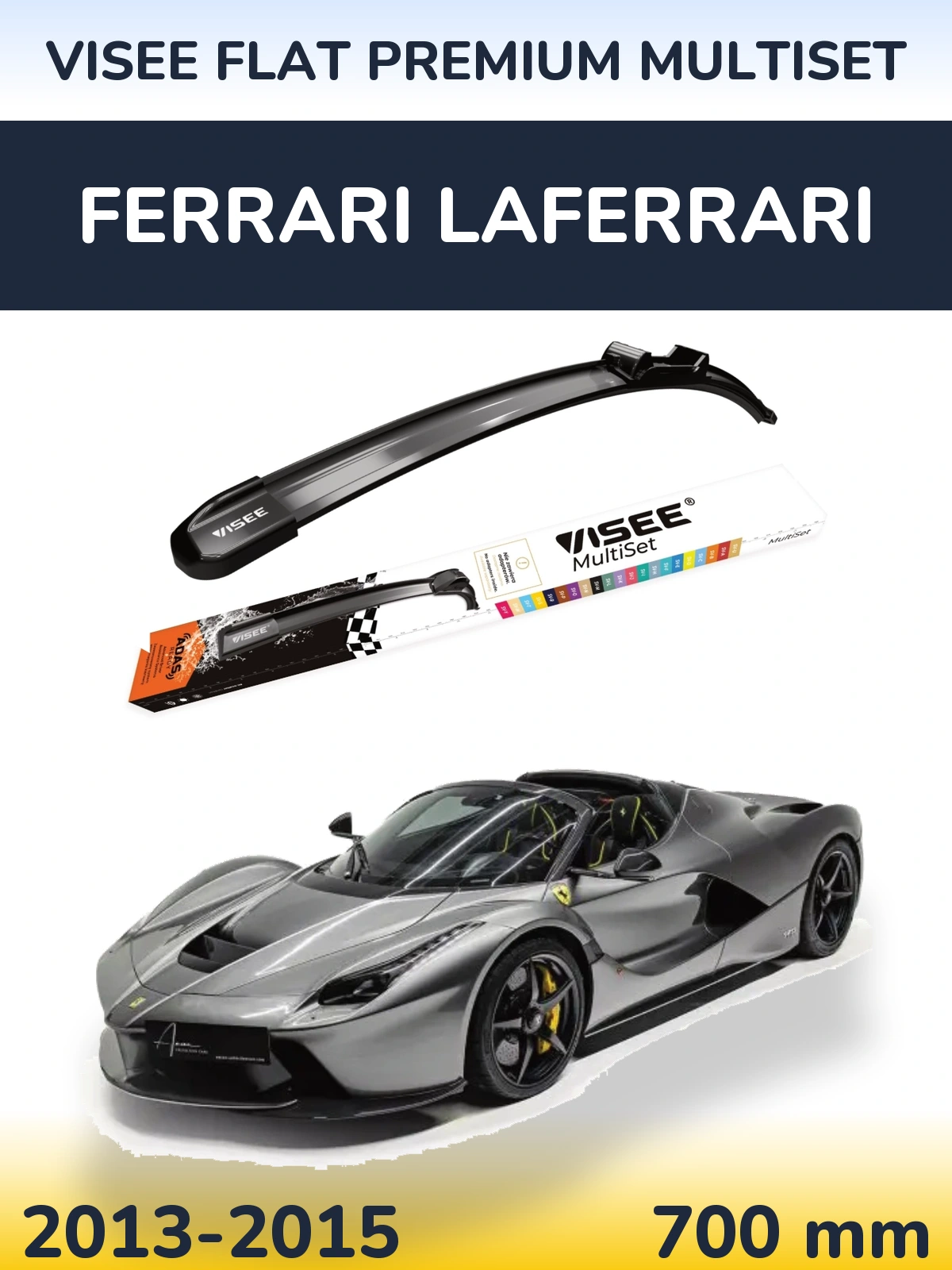 Ștergătoare VISEE FLAT PREMIUM MultiSet pentru Ferrari LaFerrari