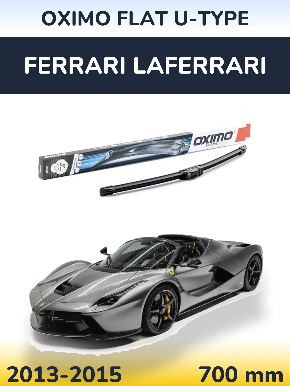Ștergătoare Oximo Flat U-type pentru Ferrari LaFerrari