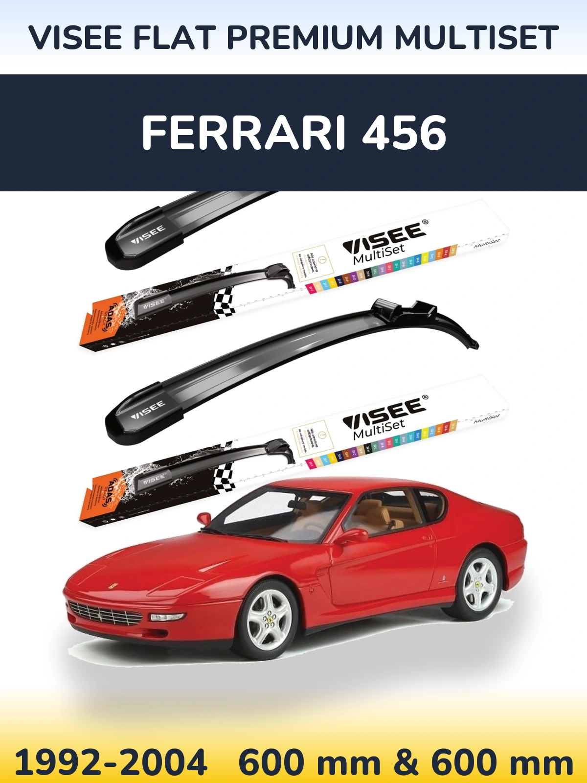 Ștergătoare VISEE FLAT PREMIUM MultiSet pentru Ferrari 456