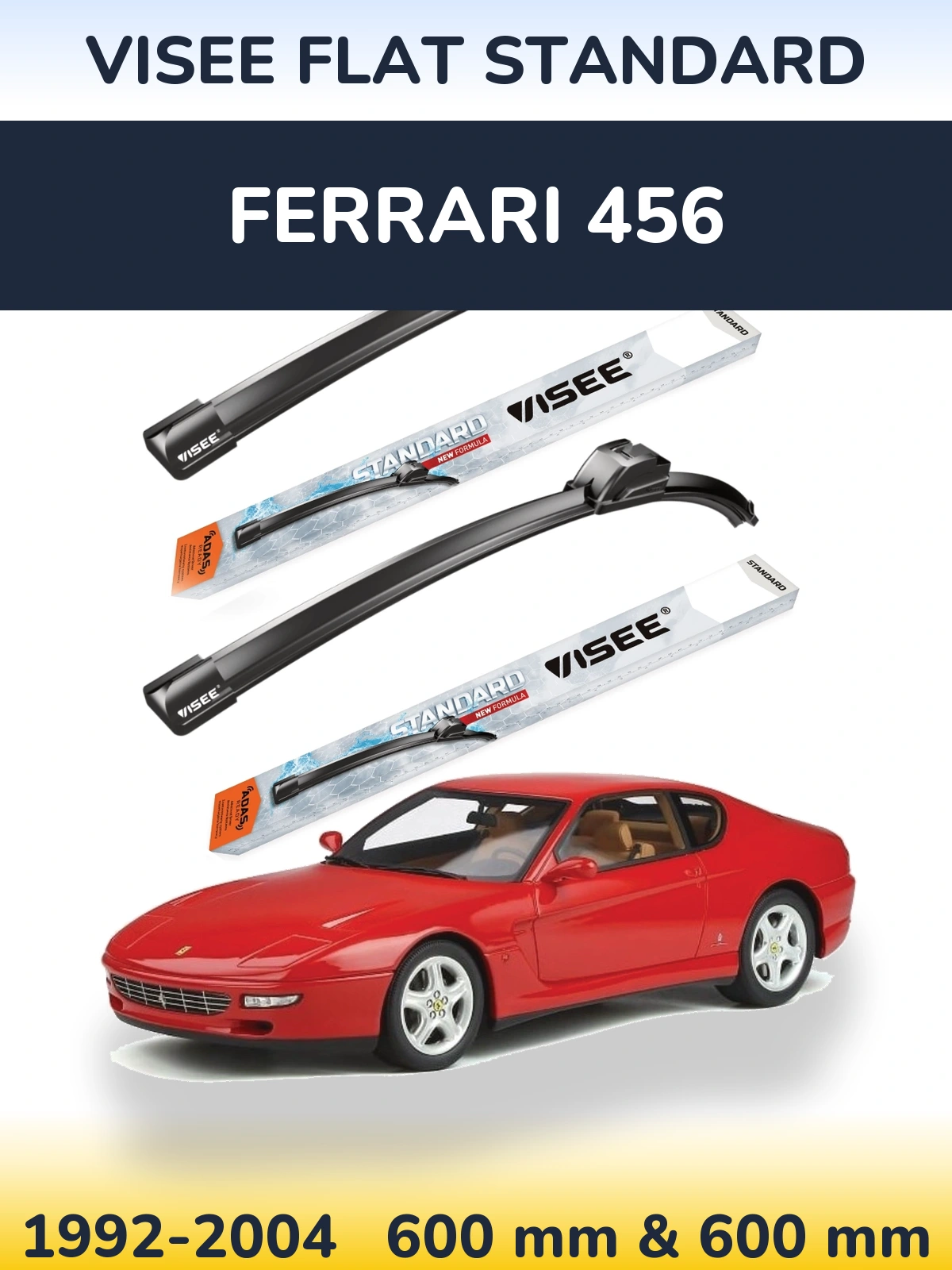 Ștergătoare VISEE FLAT STANDARD pentru Ferrari 456