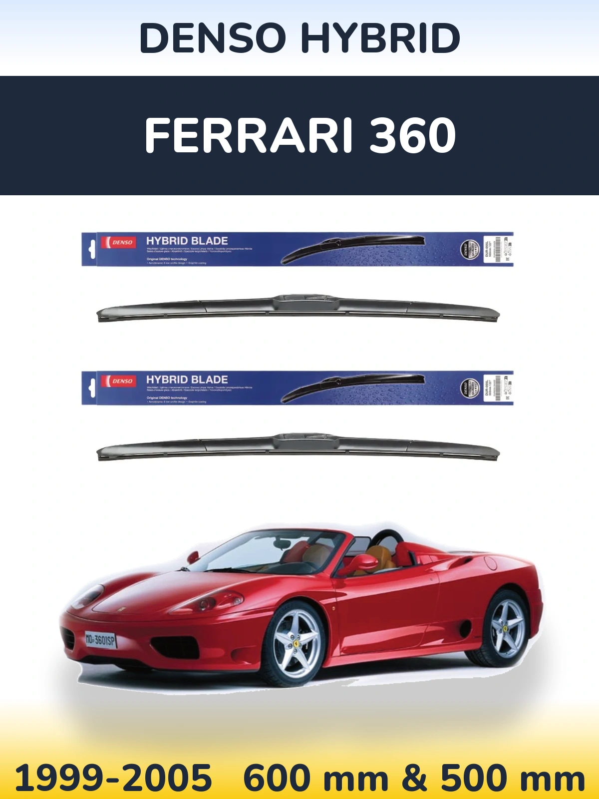 Ștergătoare Denso Hybrid pentru Ferrari 360