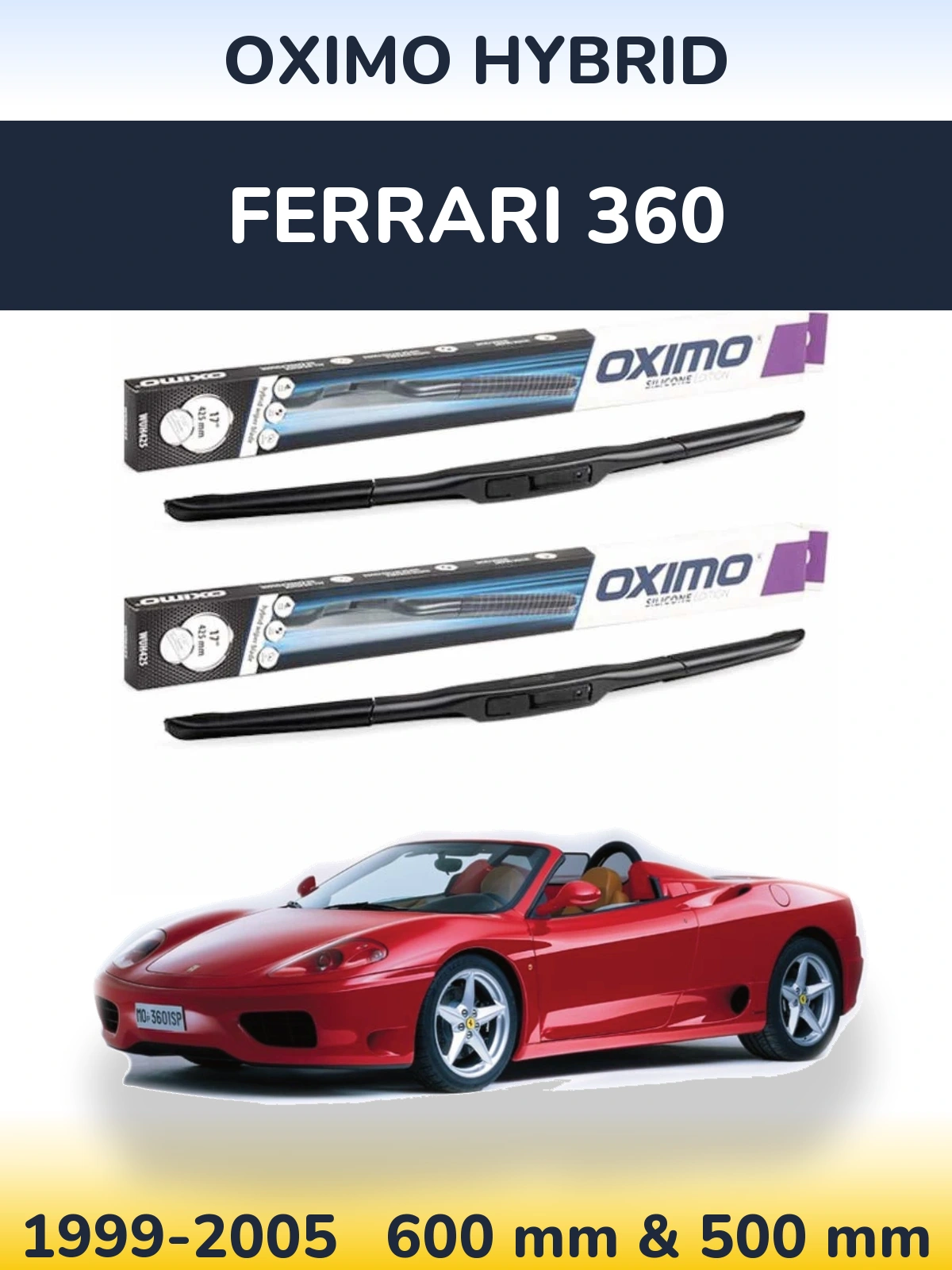 Ștergătoare Oximo Hybrid pentru Ferrari 360