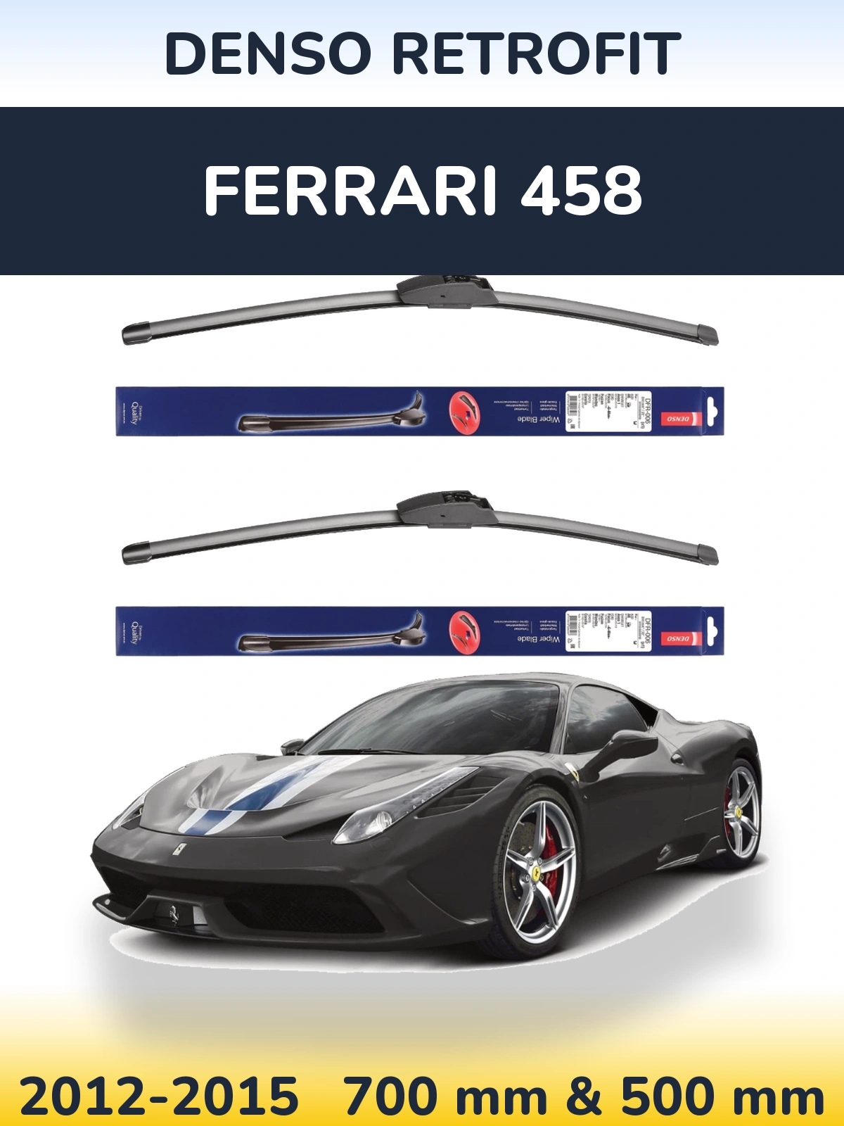 Ștergătoare Denso Retrofit pentru Ferrari 458