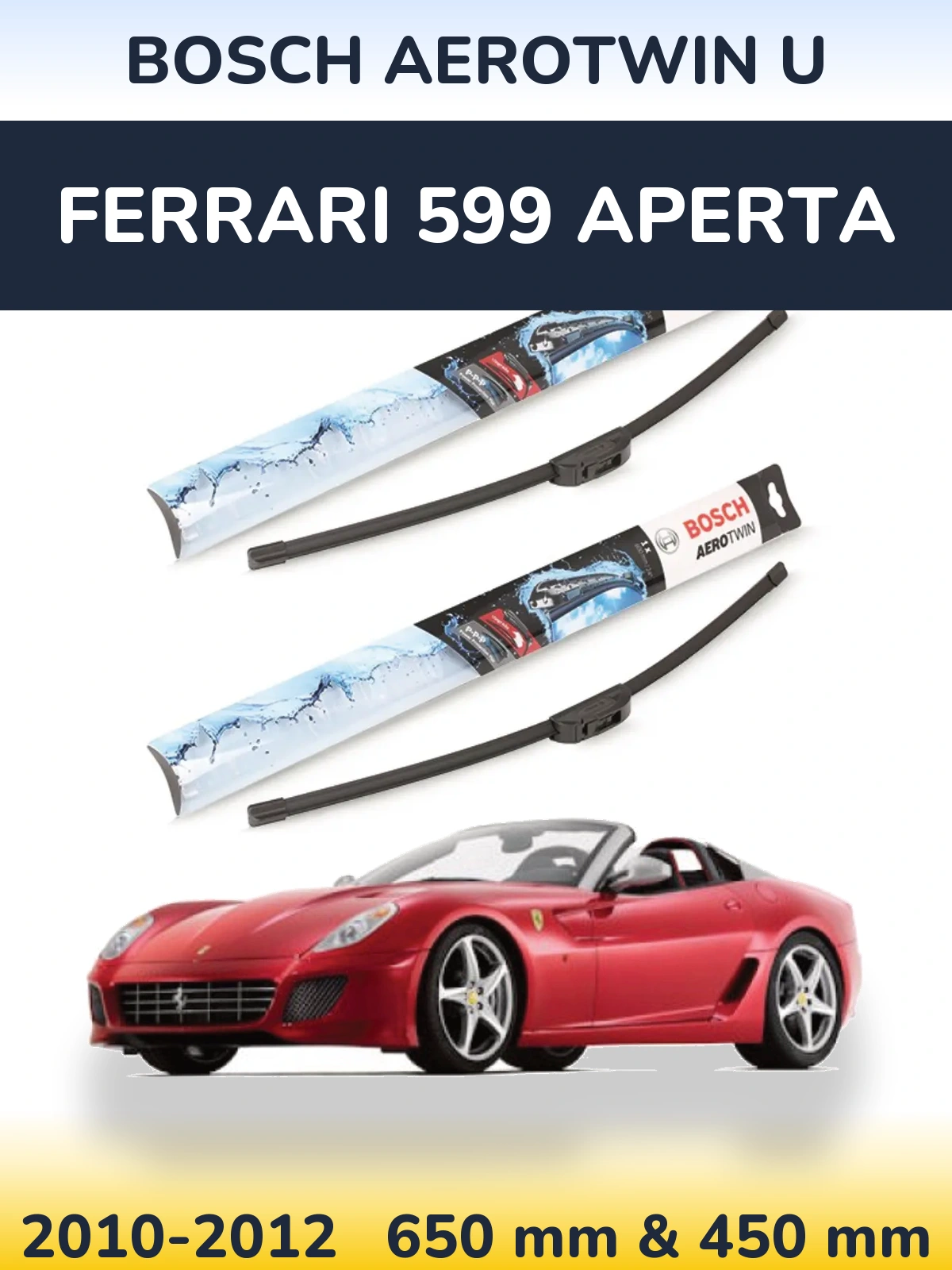 Ștergătoare BOSCH AeroTwin U pentru Ferrari 599 Aperta