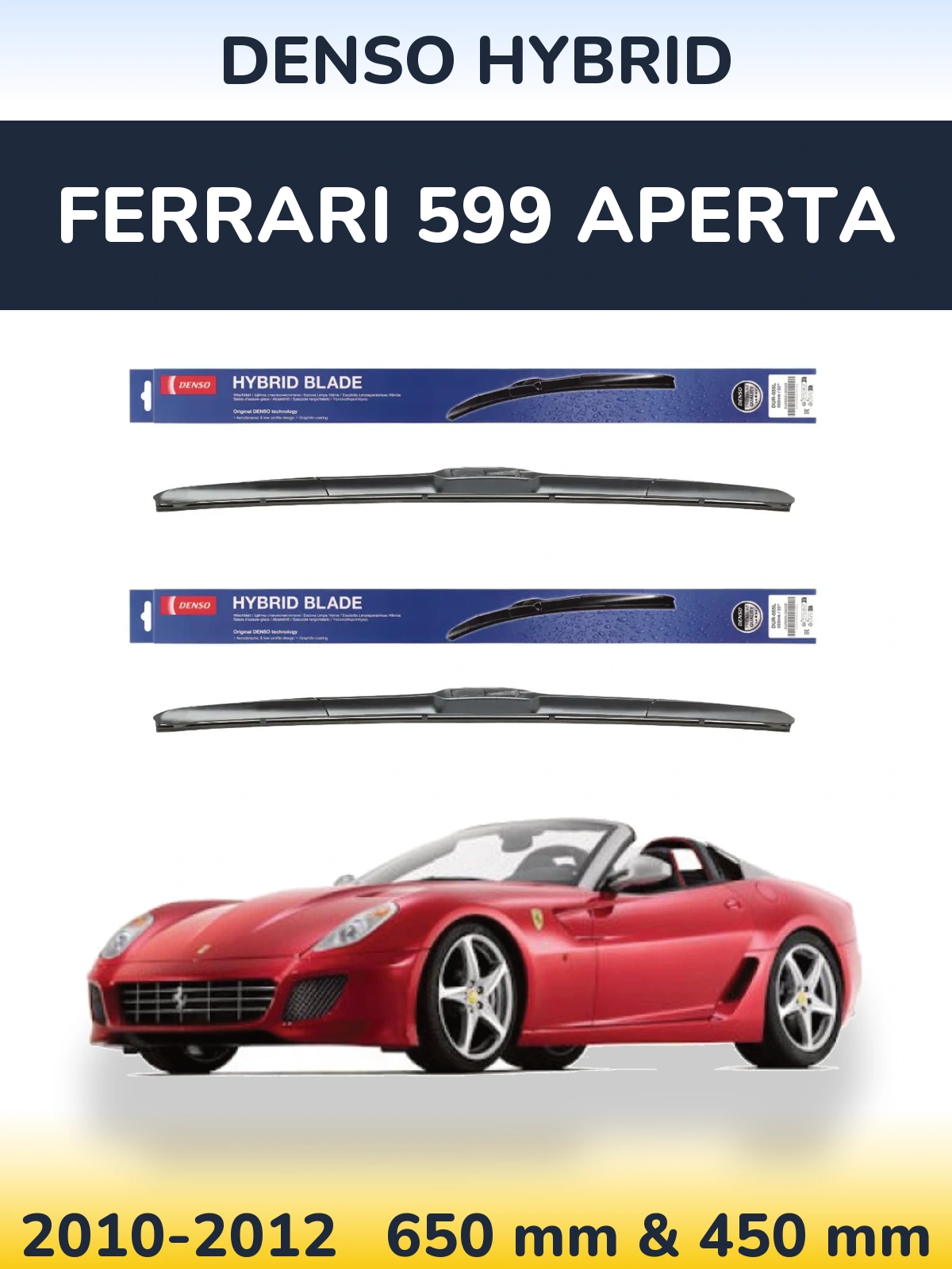 Ștergătoare Denso Hybrid pentru Ferrari 599 Aperta