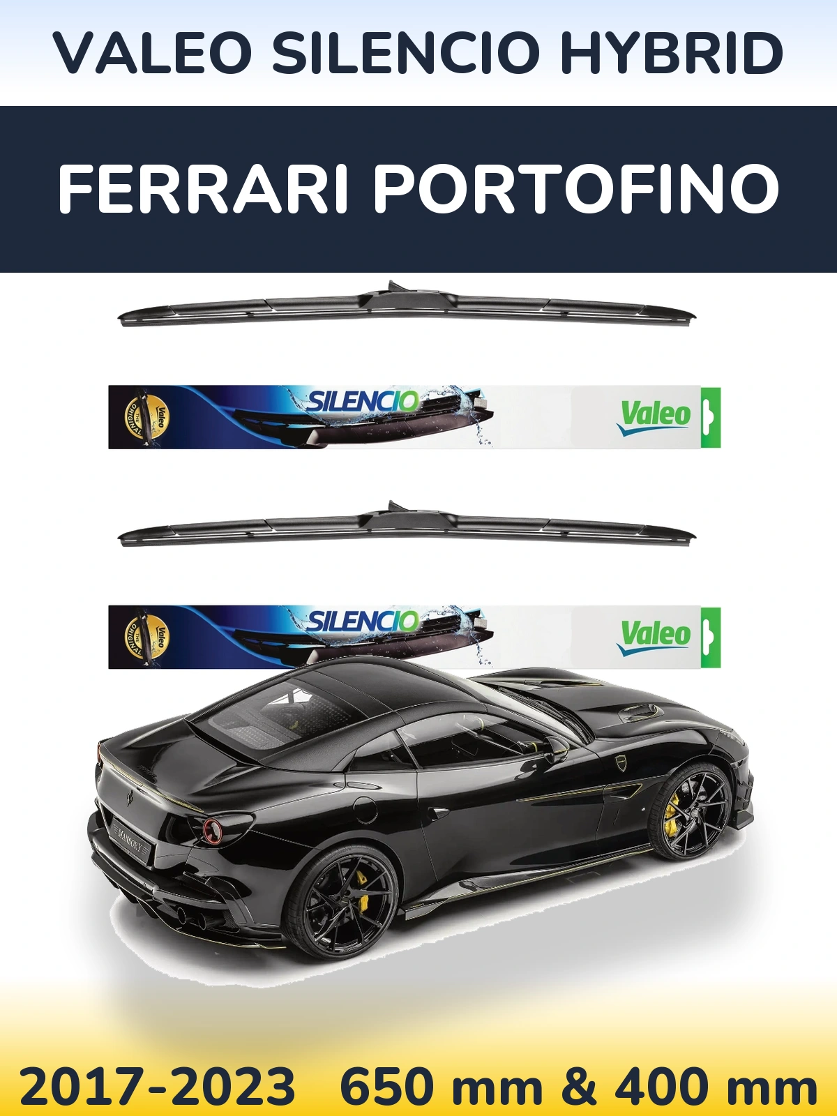 Ștergătoare Valeo Silencio Hybrid pentru Ferrari Portofino