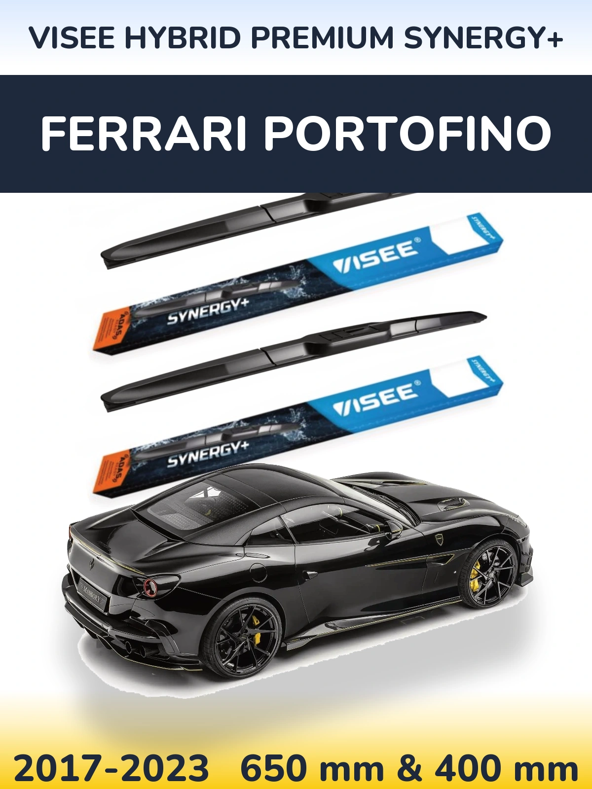 Ștergătoare VISEE HYBRID PREMIUM SYNERGY+ pentru Ferrari Portofino