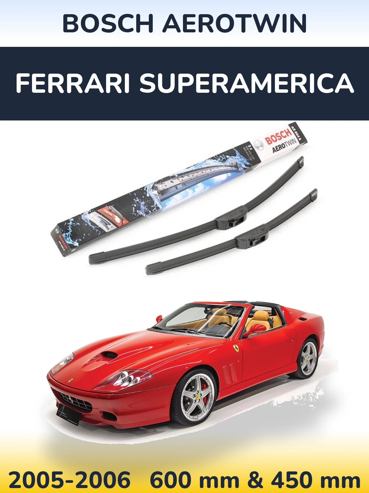 Ștergătoare BOSCH AeroTwin pentru Ferrari Superamerica