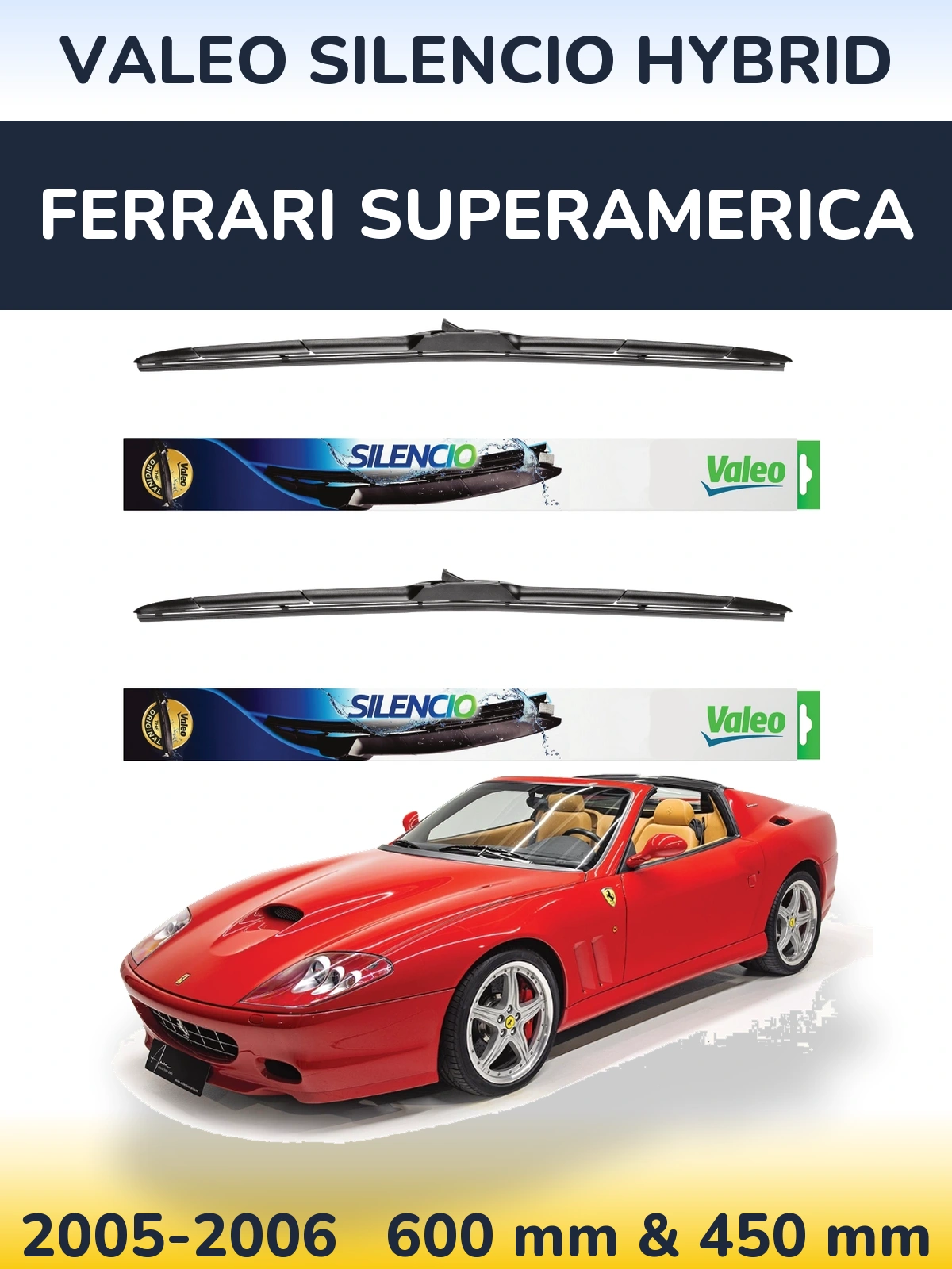 Ștergătoare Valeo Silencio Hybrid pentru Ferrari Superamerica