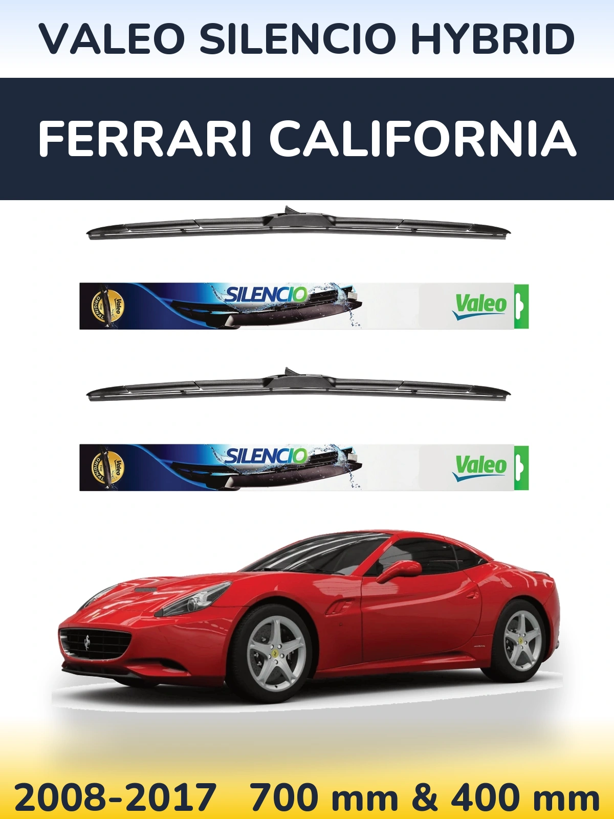 Ștergătoare Valeo Silencio Hybrid pentru Ferrari California