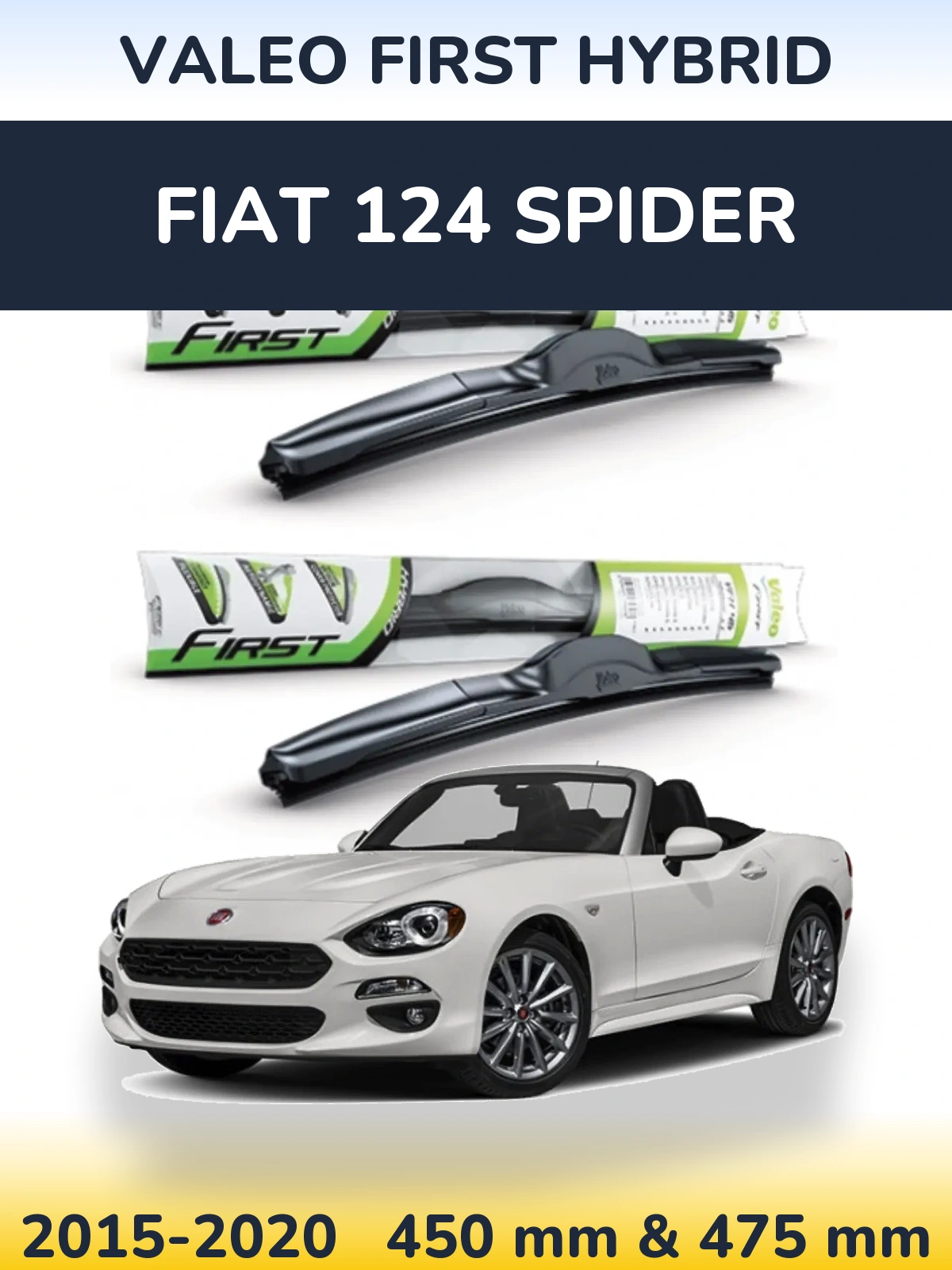 Ștergătoare Valeo First Hybrid pentru Fiat 124 Spider