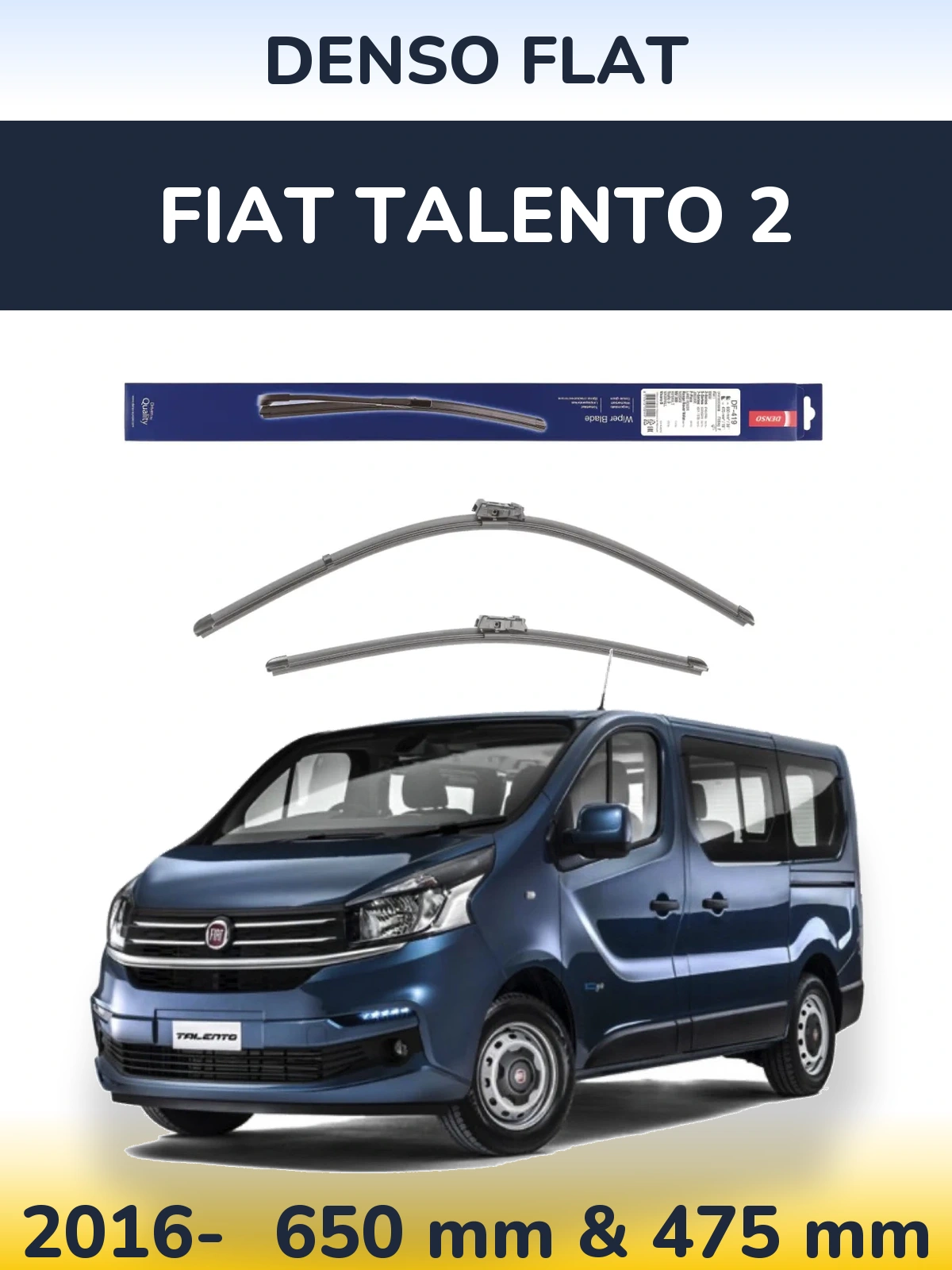 Ștergătoare Denso Flat pentru Fiat Talento 2