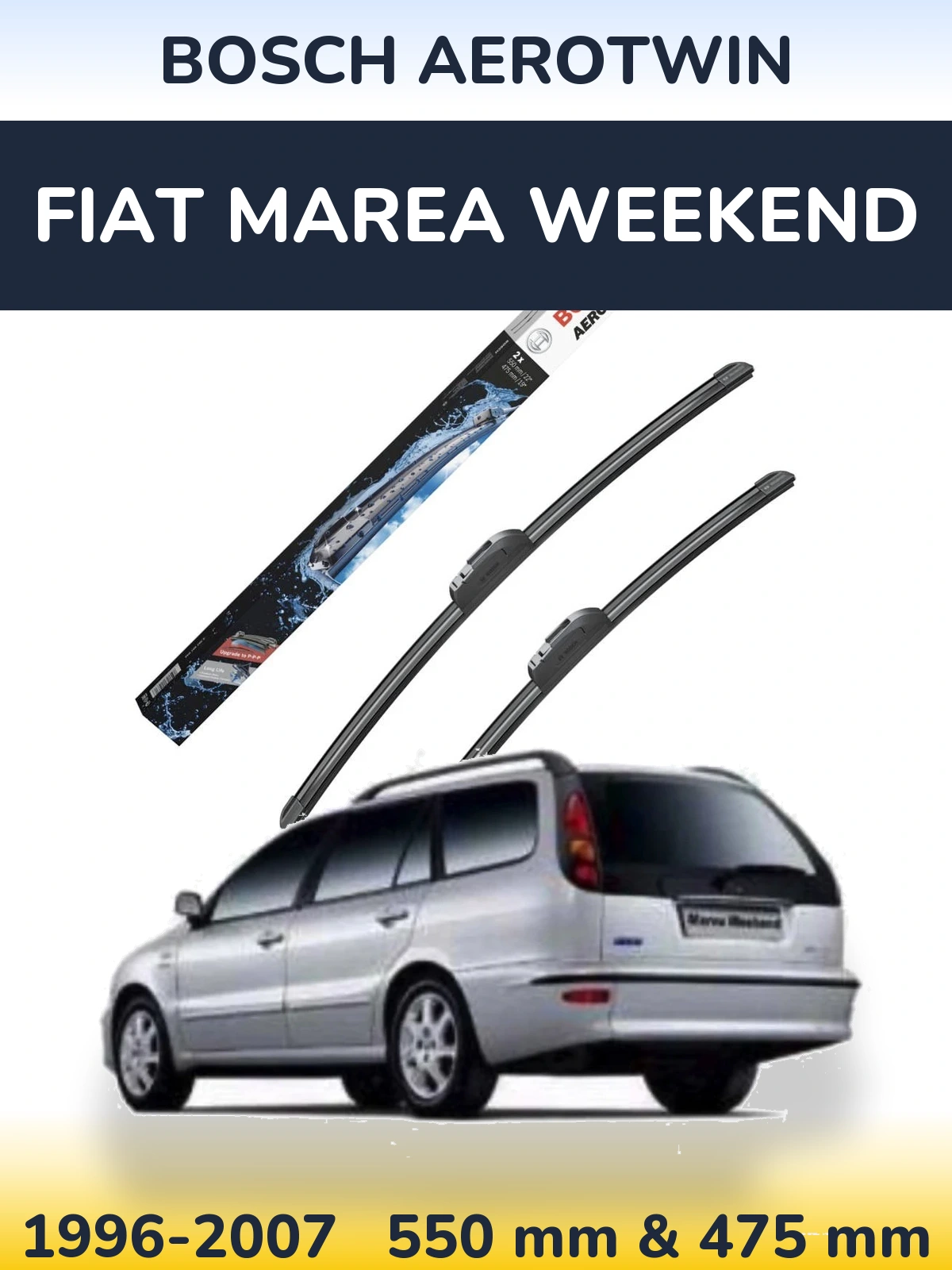Ștergătoare BOSCH AeroTwin pentru Fiat Marea Weekend