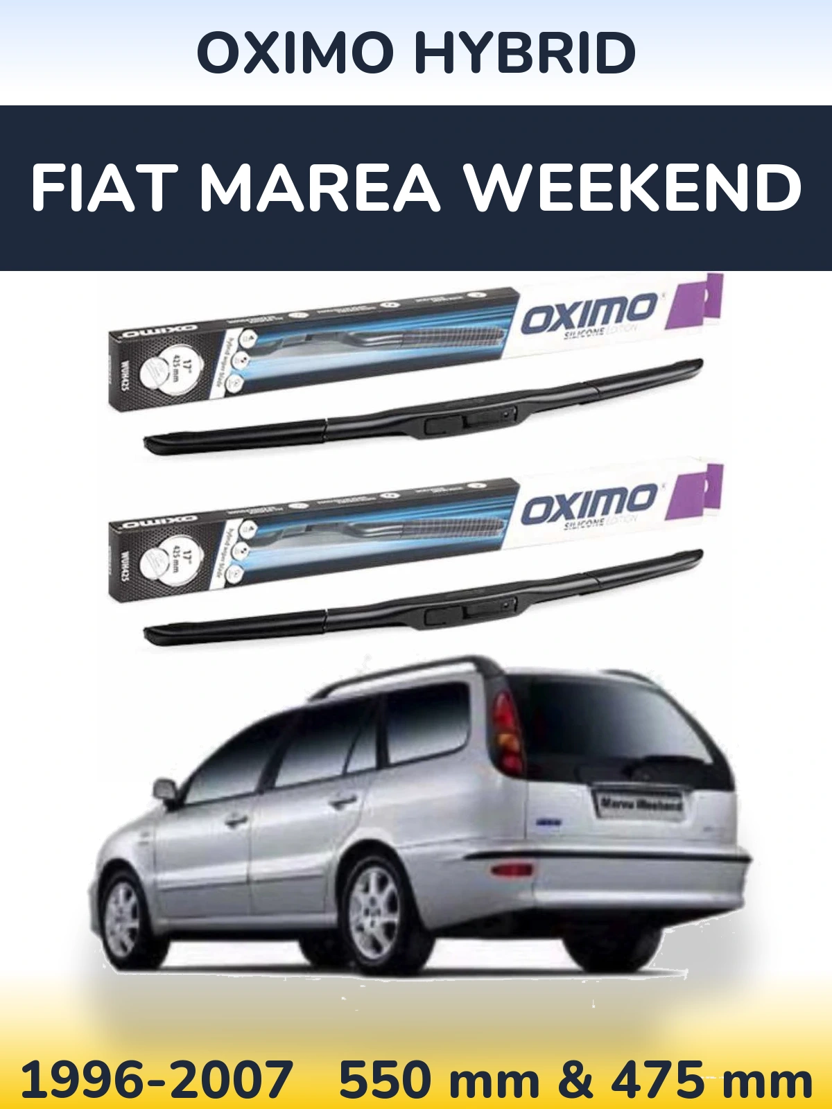 Ștergătoare Oximo Hybrid pentru Fiat Marea Weekend
